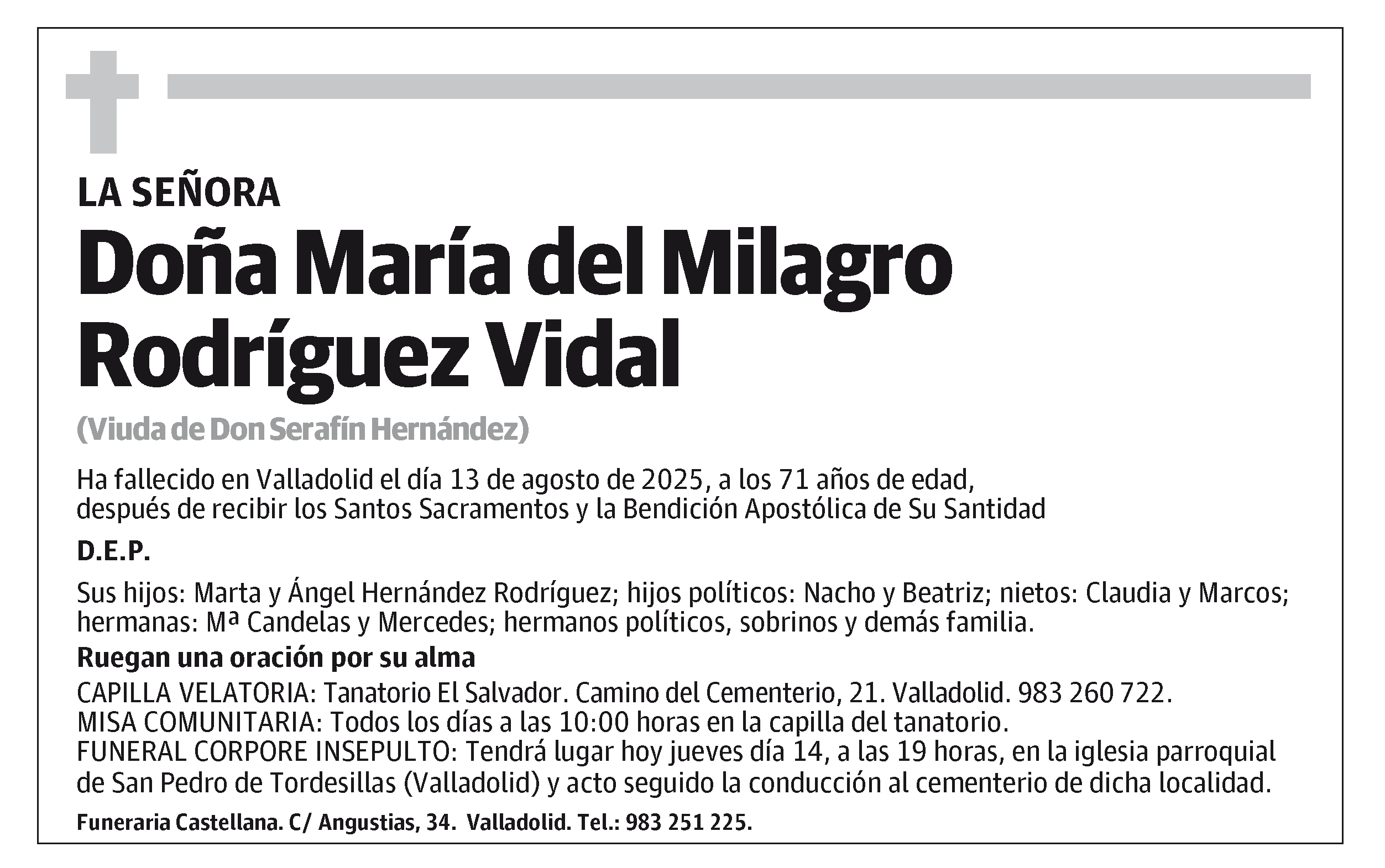 María del Milagro Rodríguez Vidal