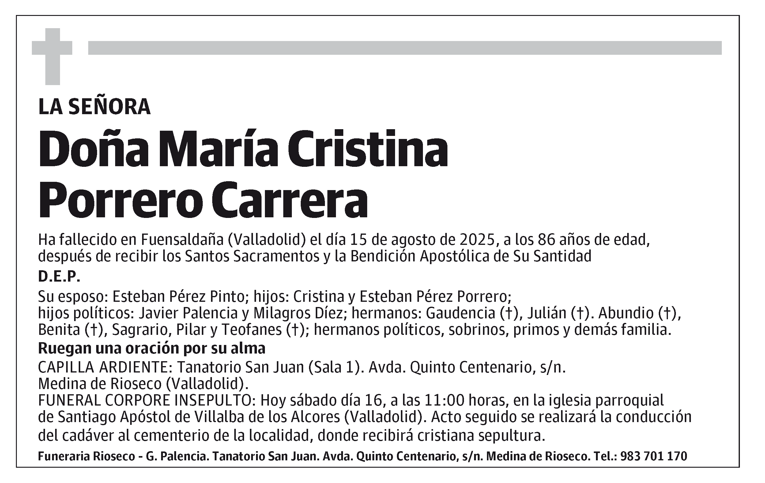 María Cristina Porrero Carrera