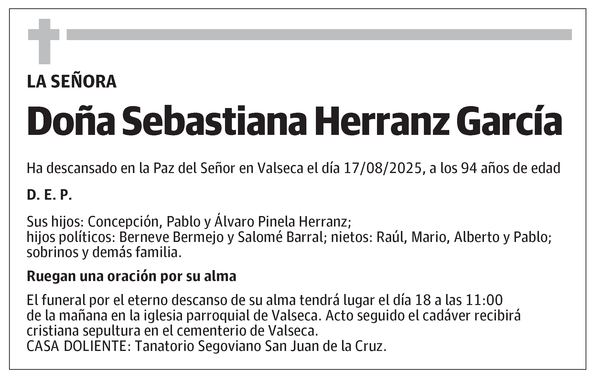 Sebastiana Herranz García