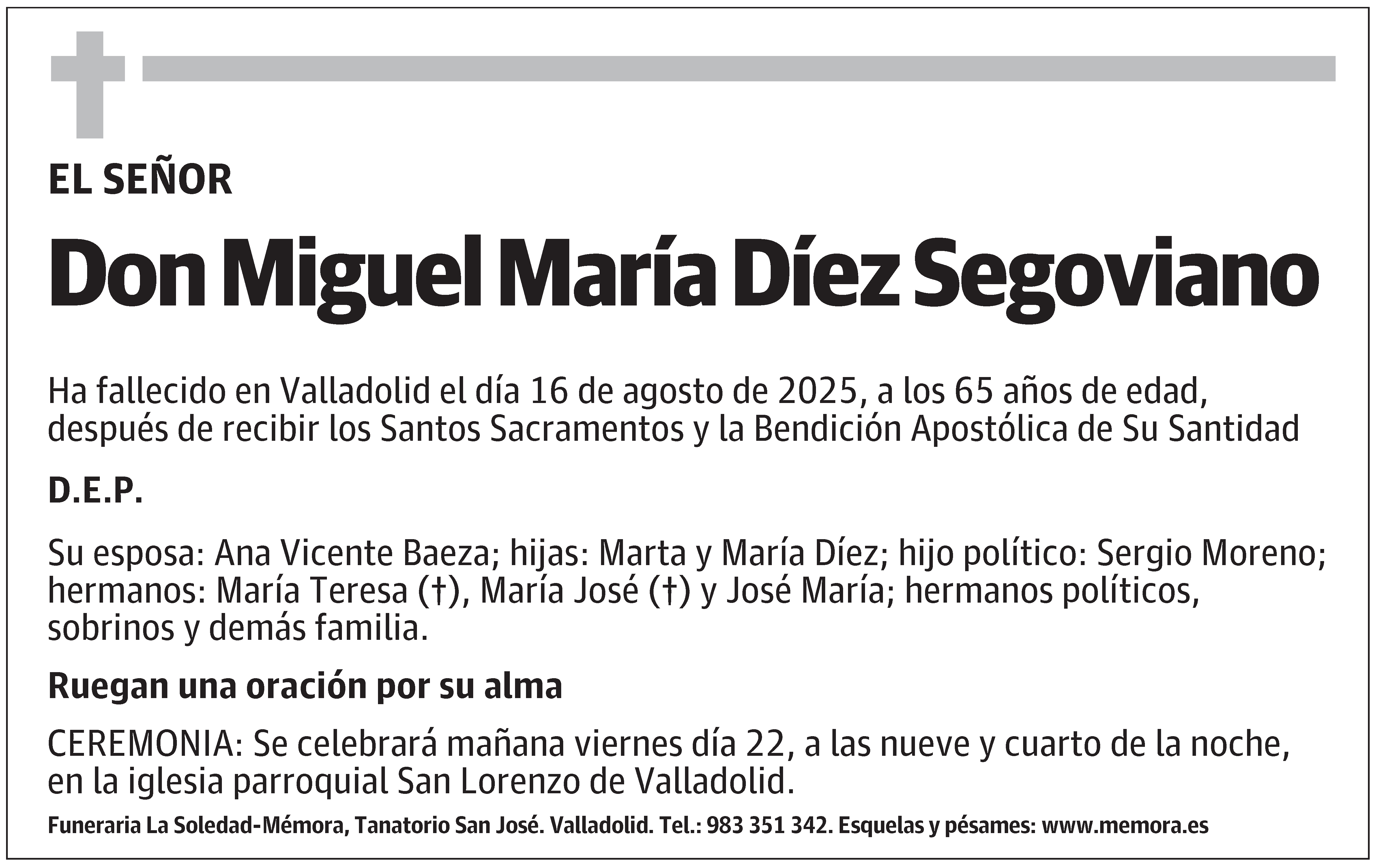 Miguel María Díez Segoviano
