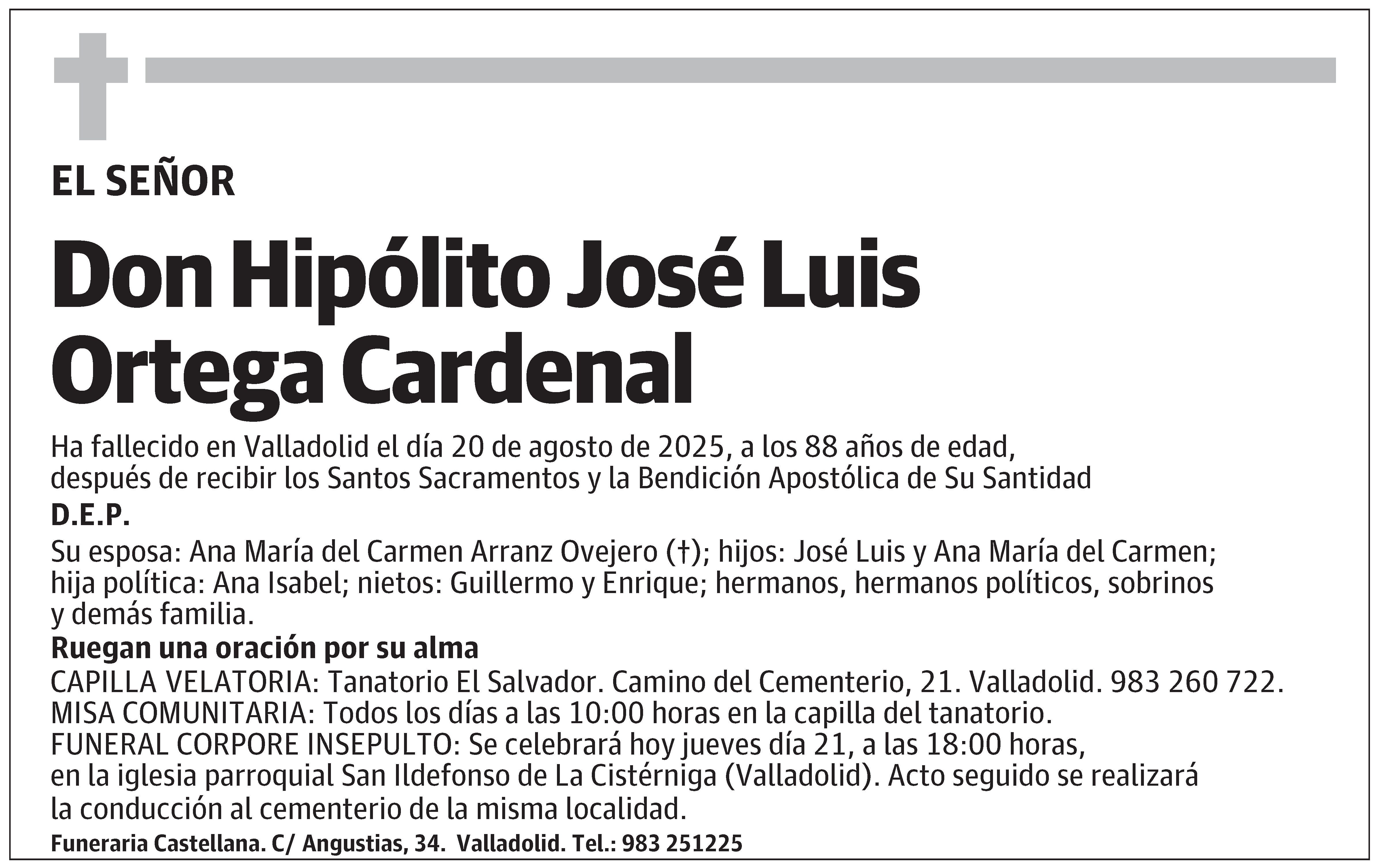 Hipólito José Luis Ortega Cardenal