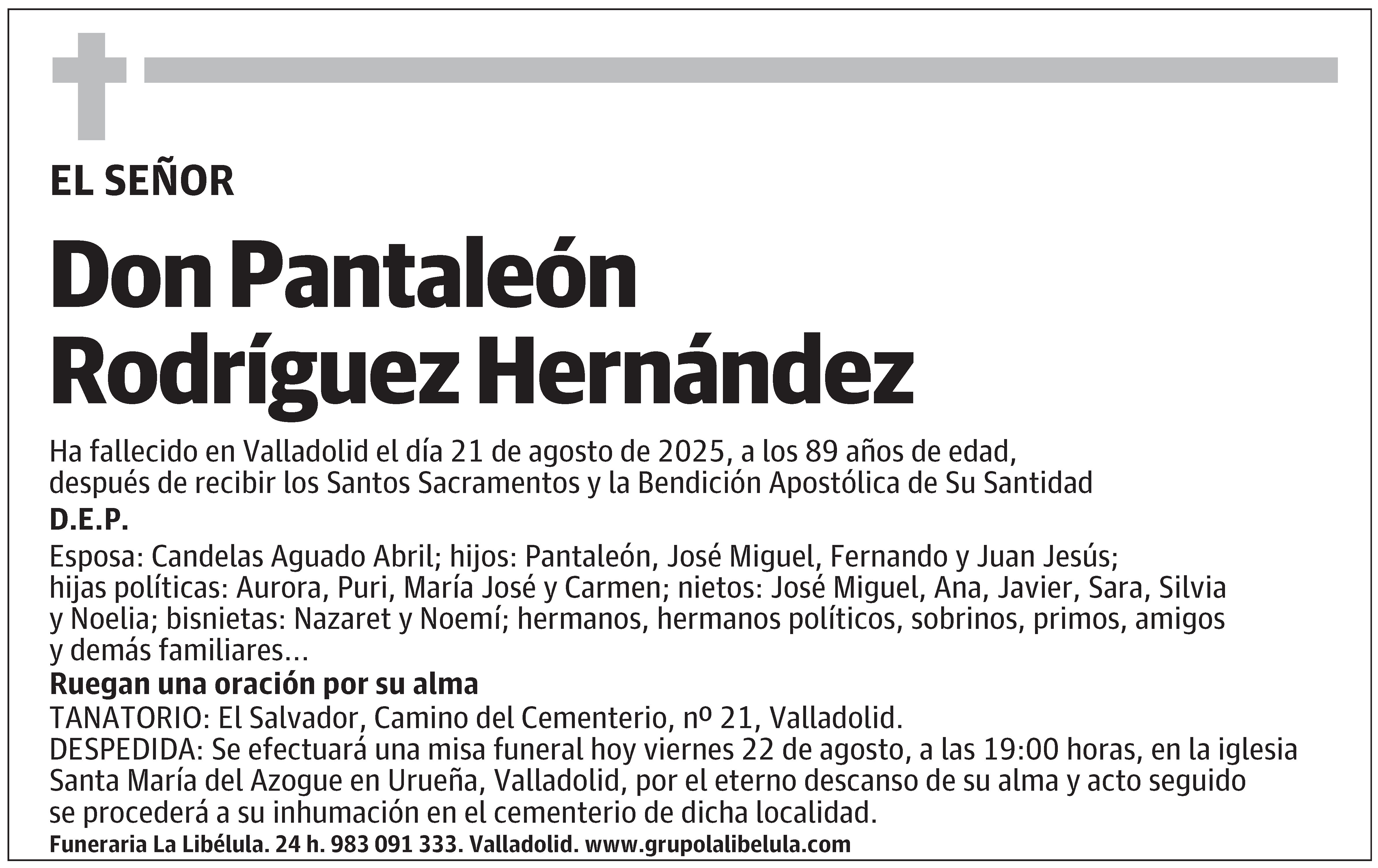 Pantaleón Rodríguez Hernández