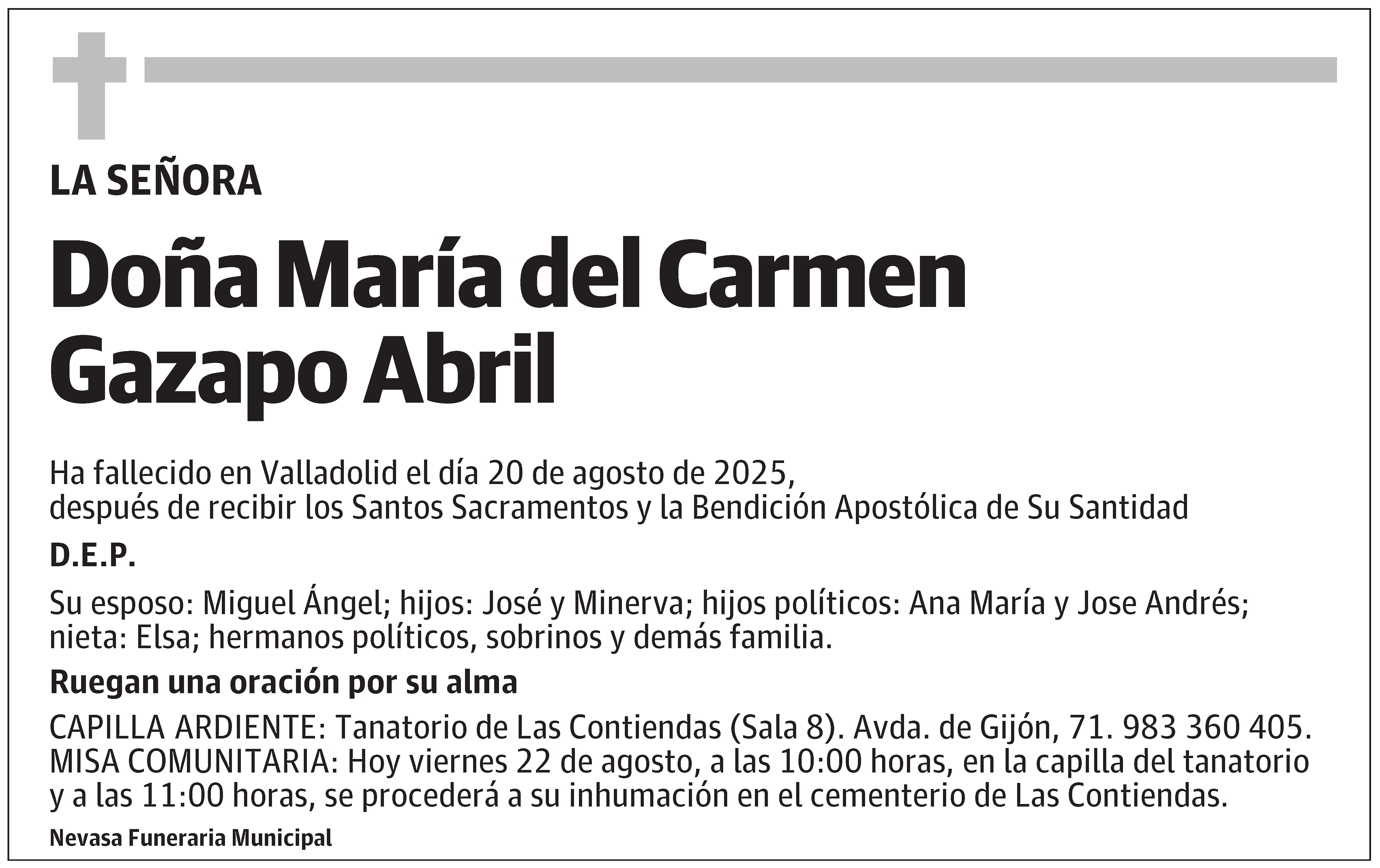 María del Carmen Gazapo Abril