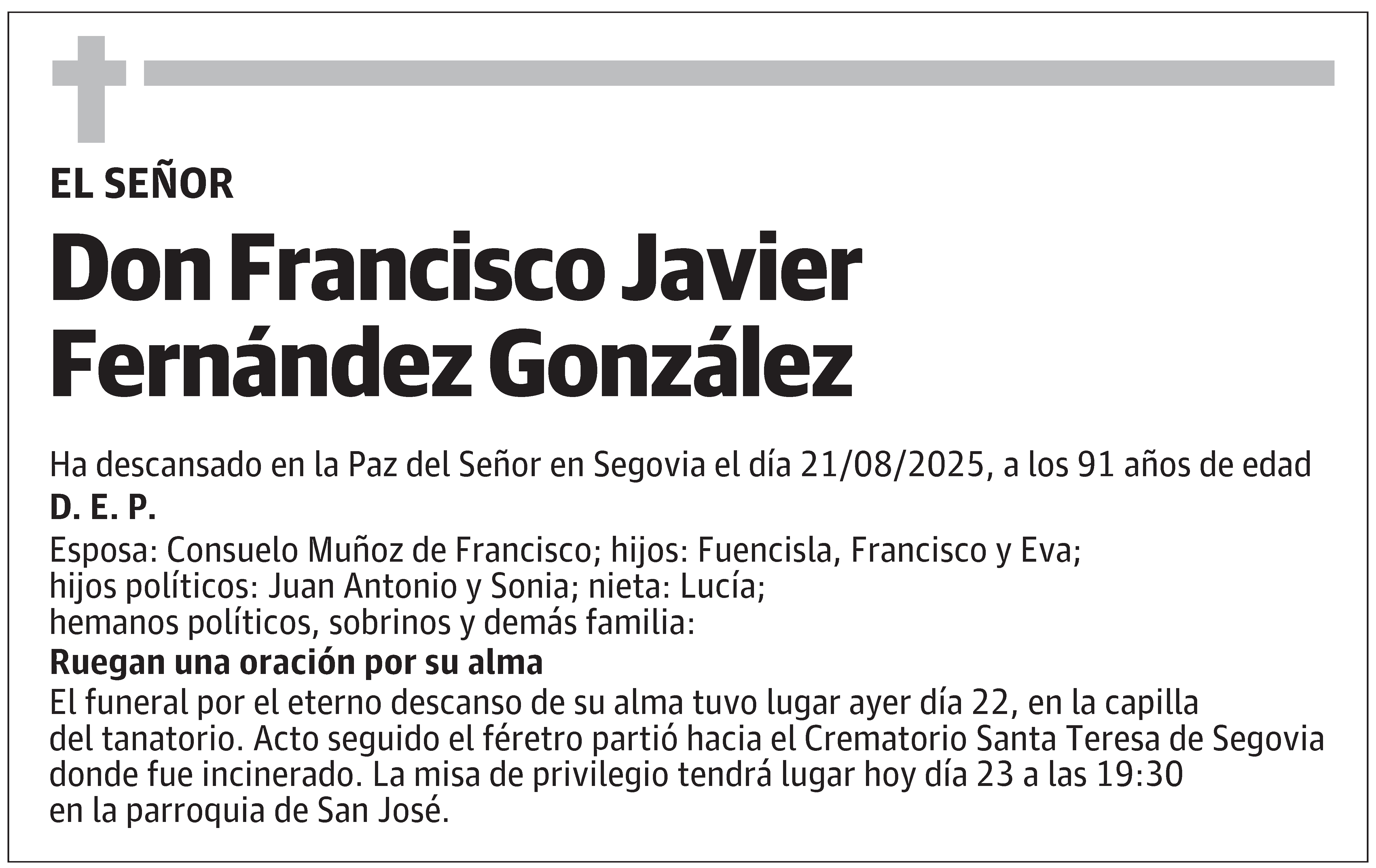 Francisco Javier Fernández González