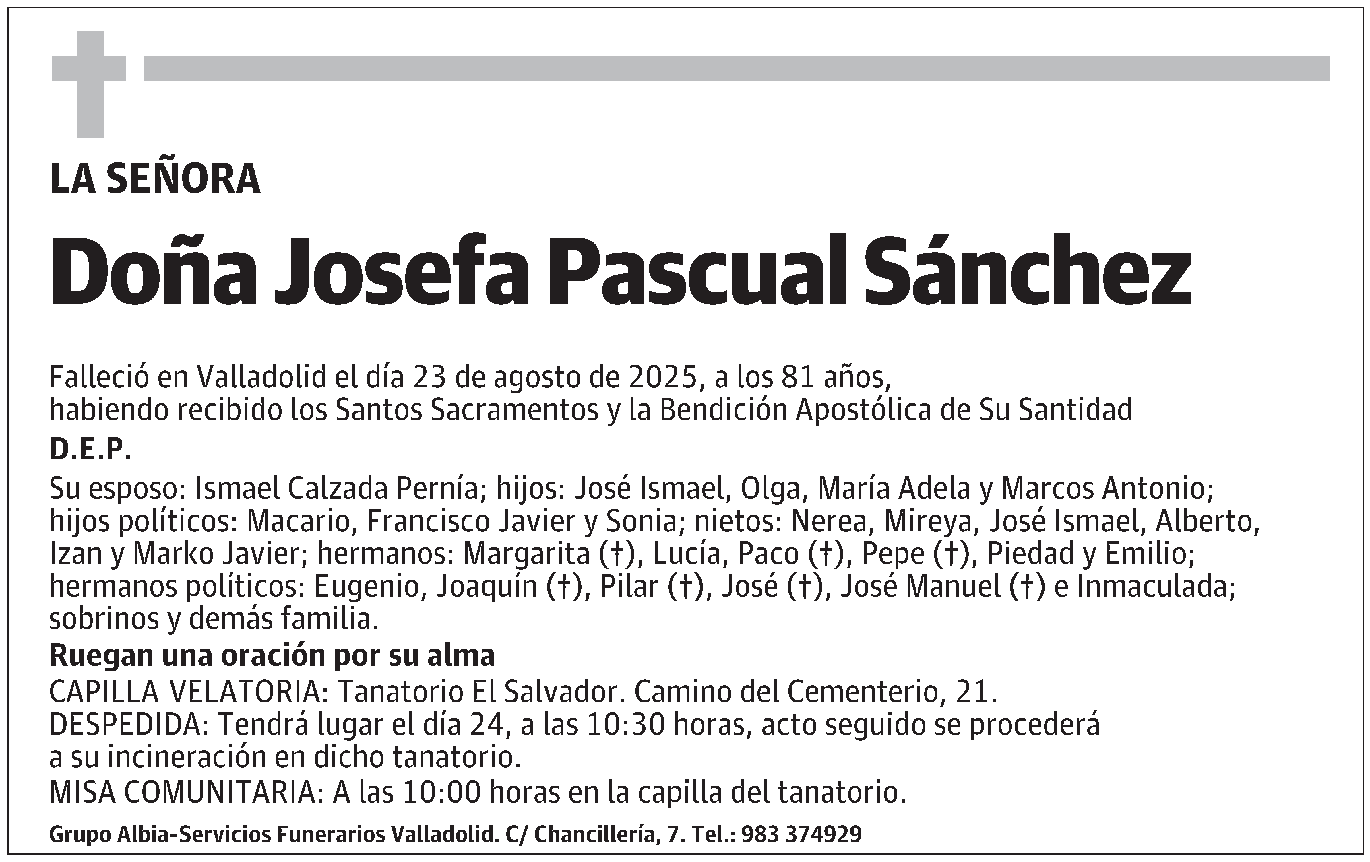 Josefa Pascual Sánchez