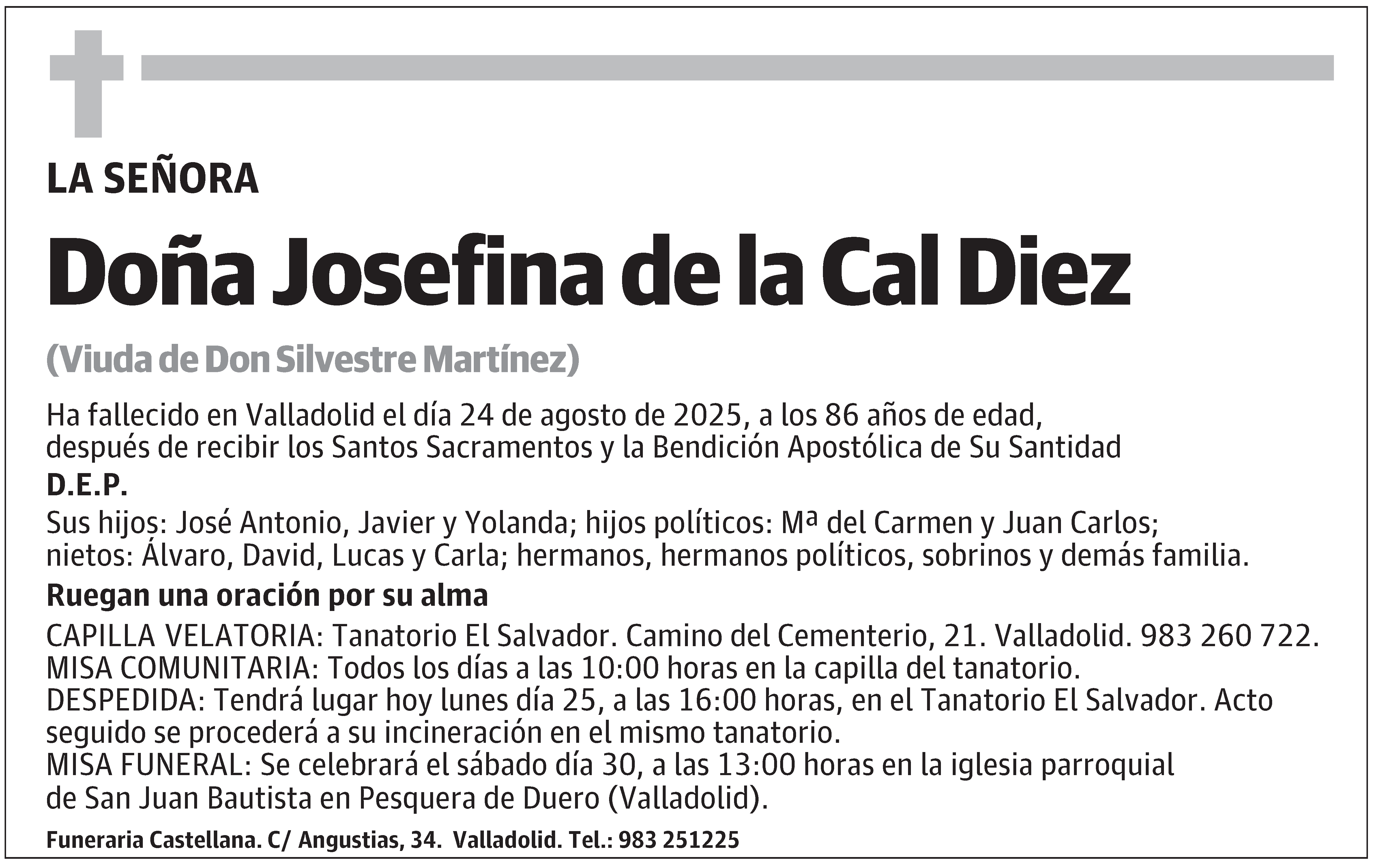 Josefina de la Cal Diez