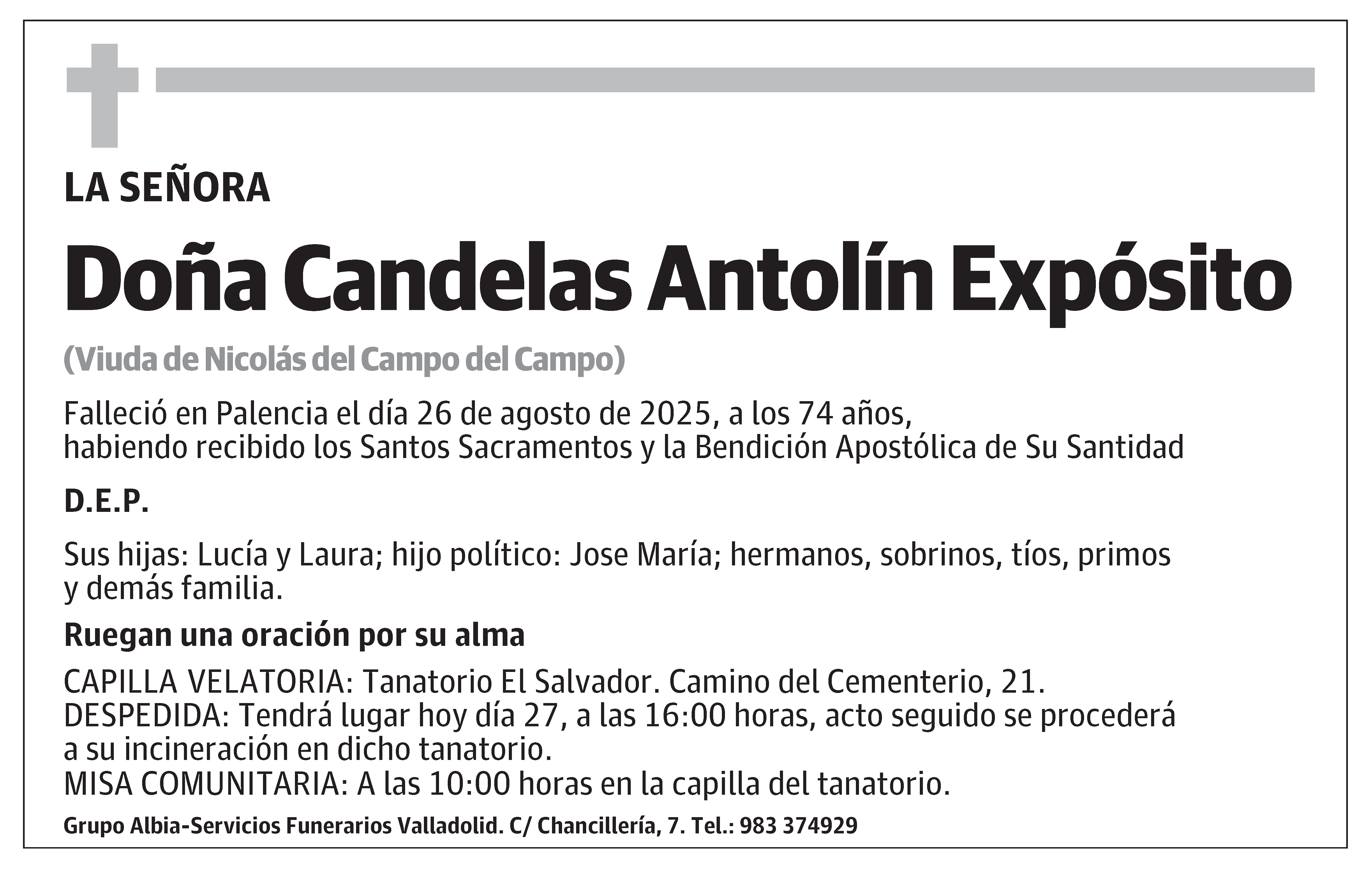 Candelas Antolín Expósito