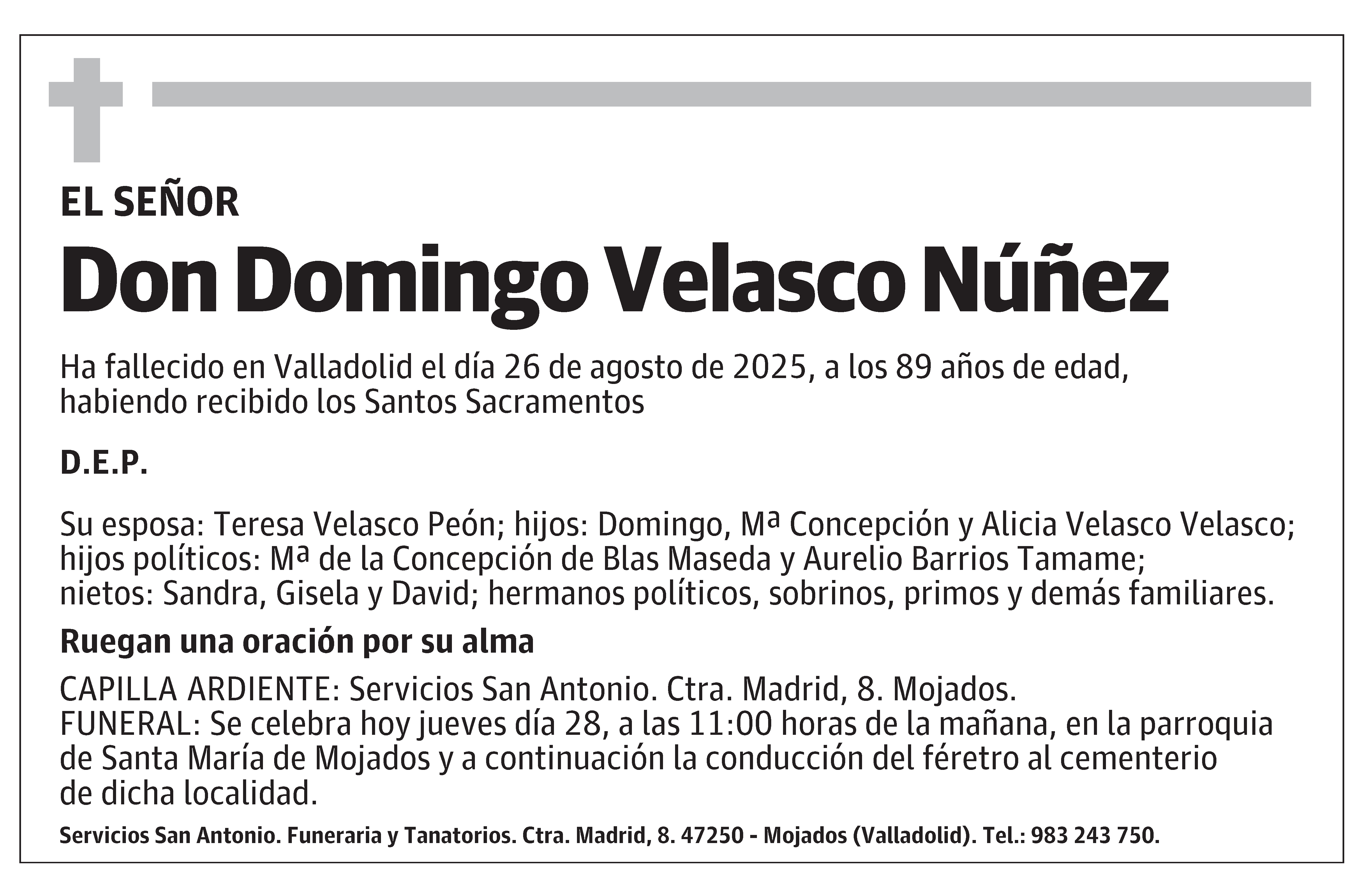 Domingo Velasco Núñez