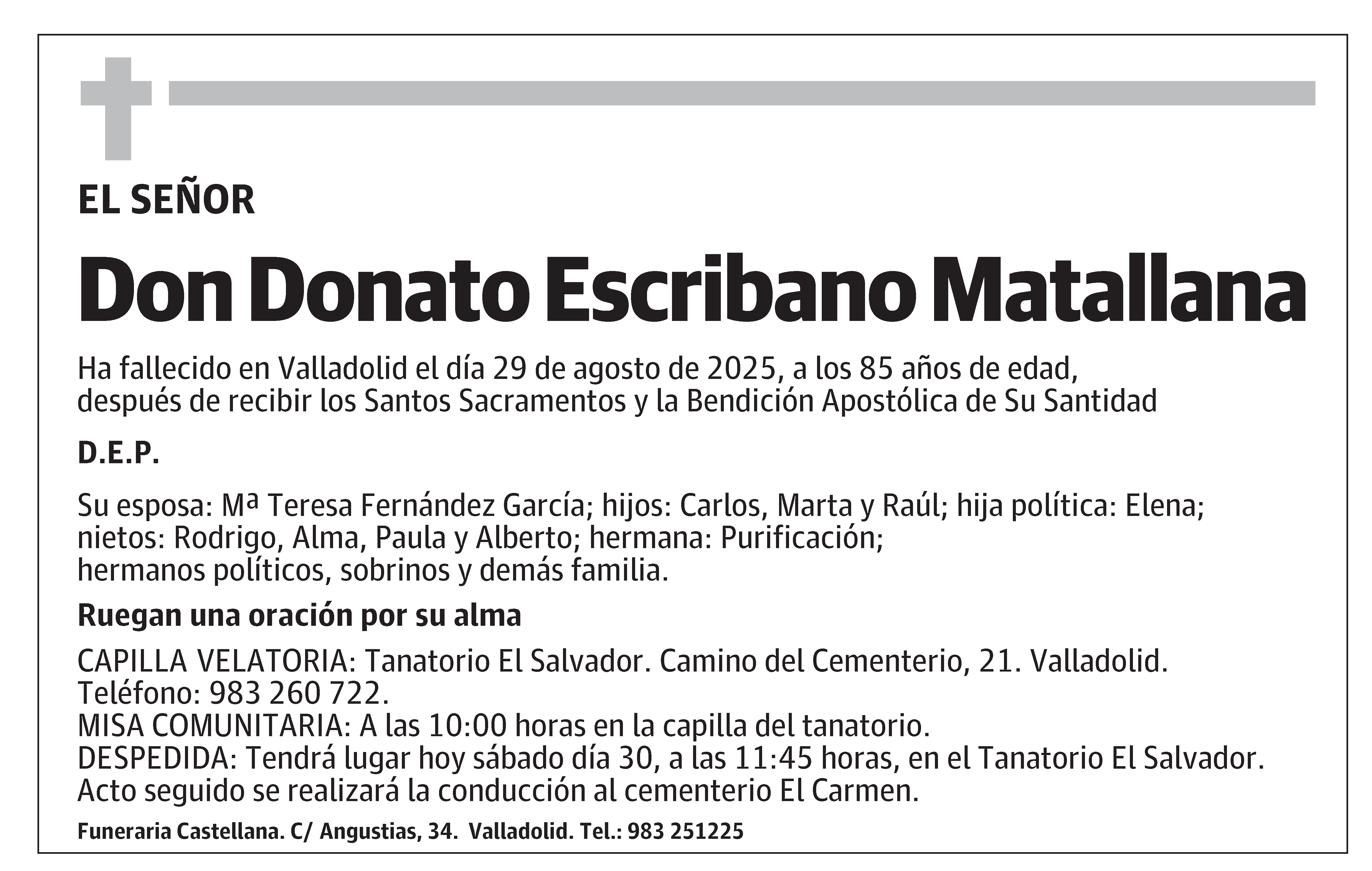 Donato Escribano Matallana