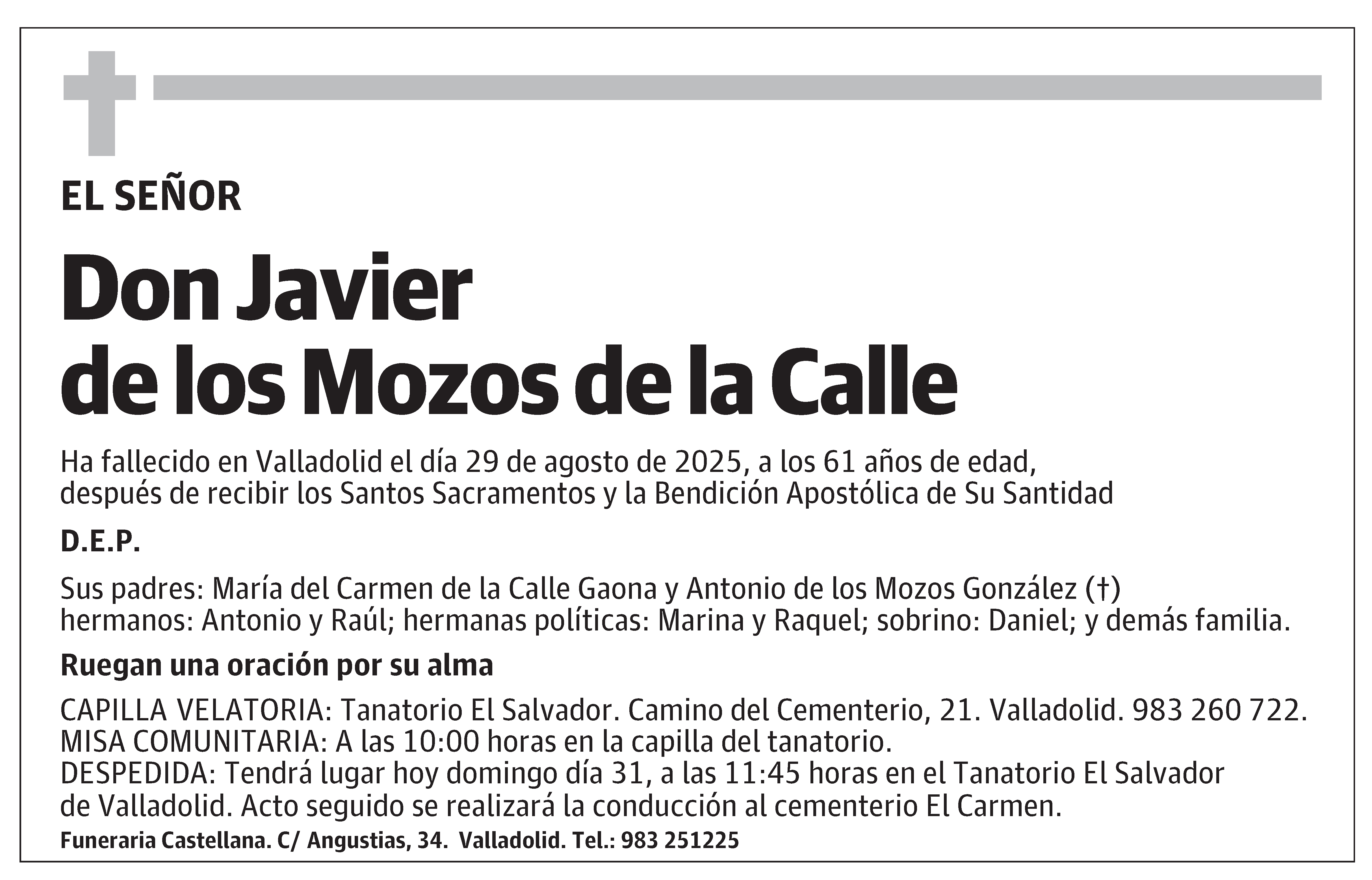 Javier de los Mozos de la Calle