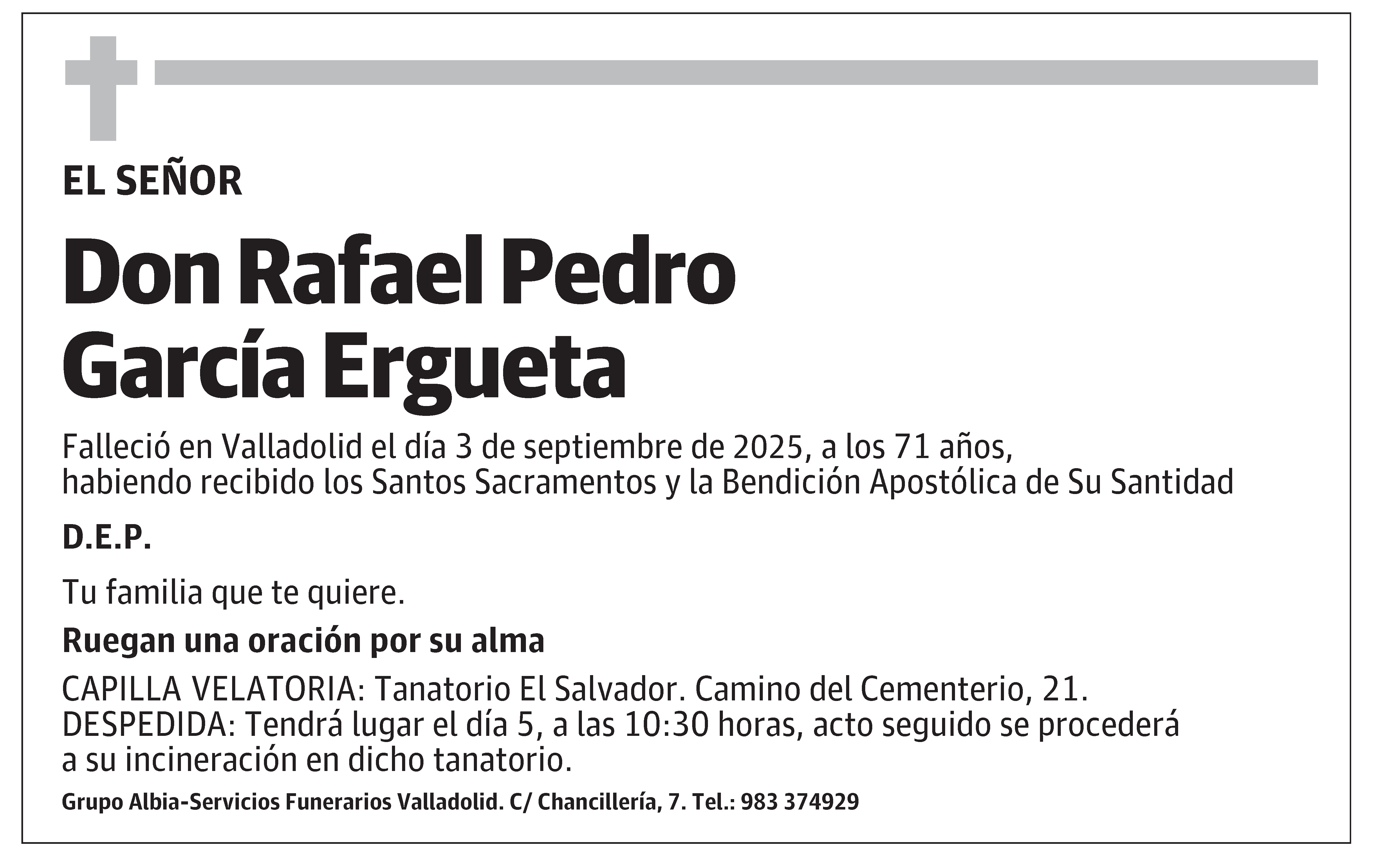 Rafael Pedro García Ergueta