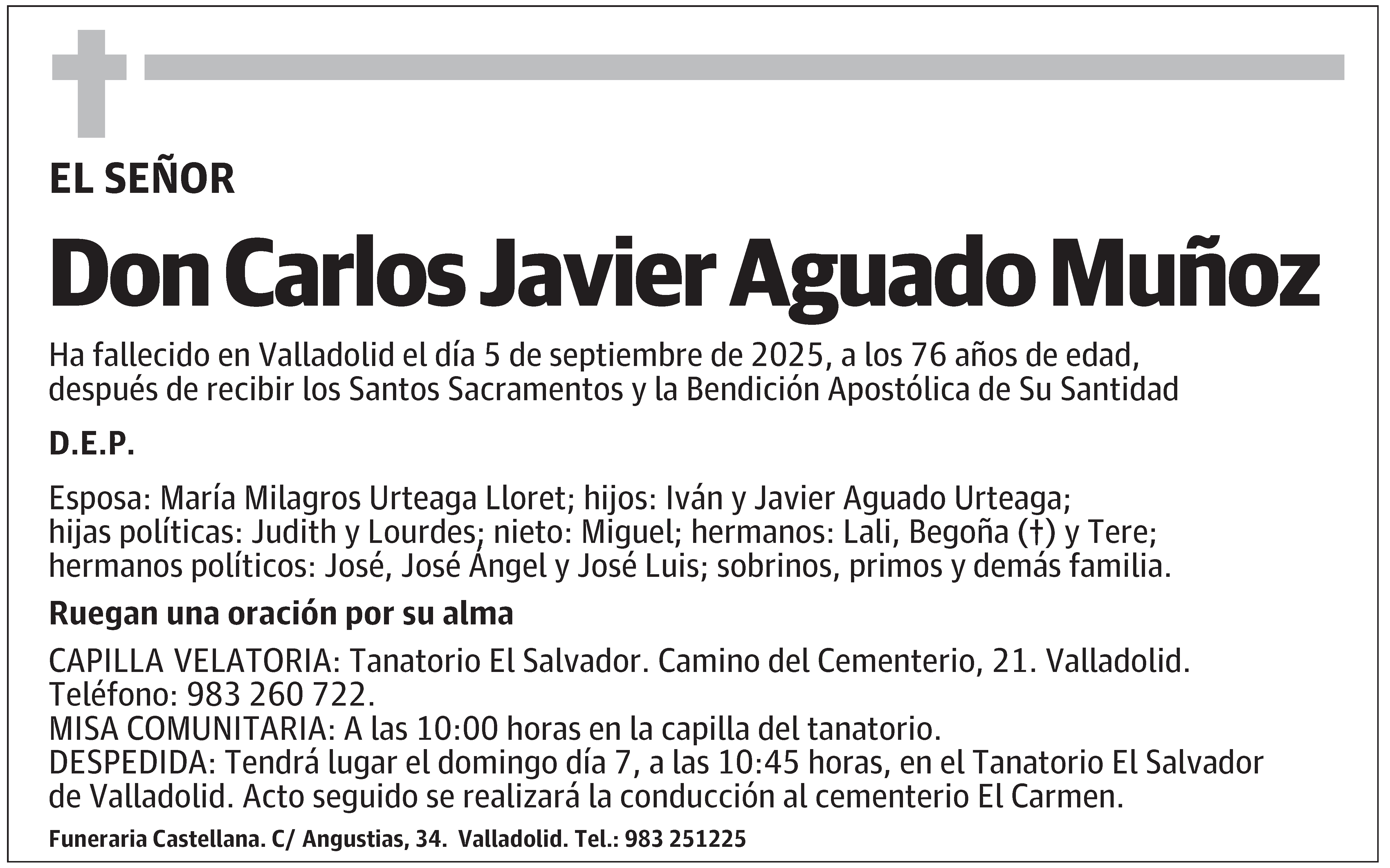 Carlos Javier Aguado Muñoz