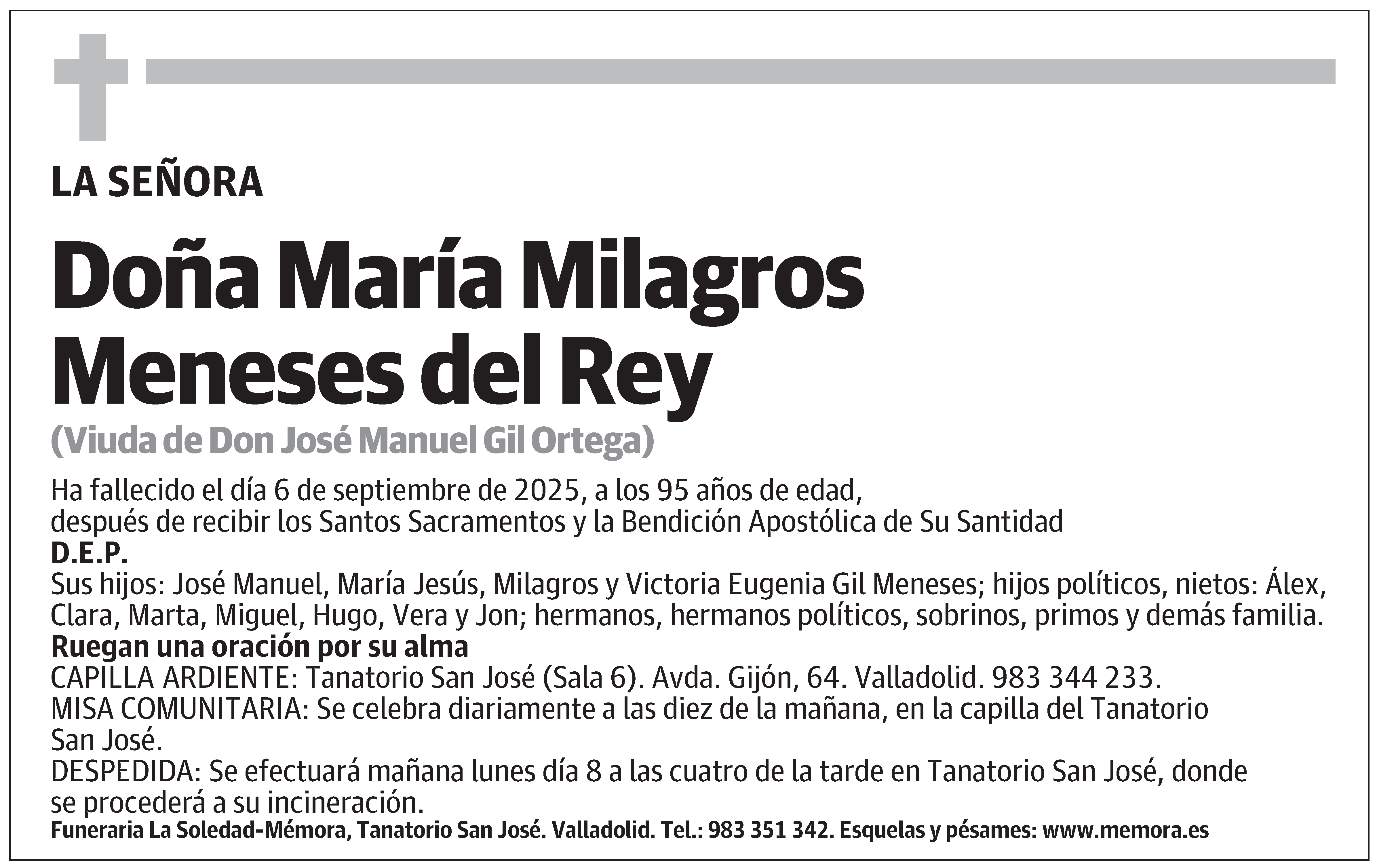 María Milagros Meneses del Rey