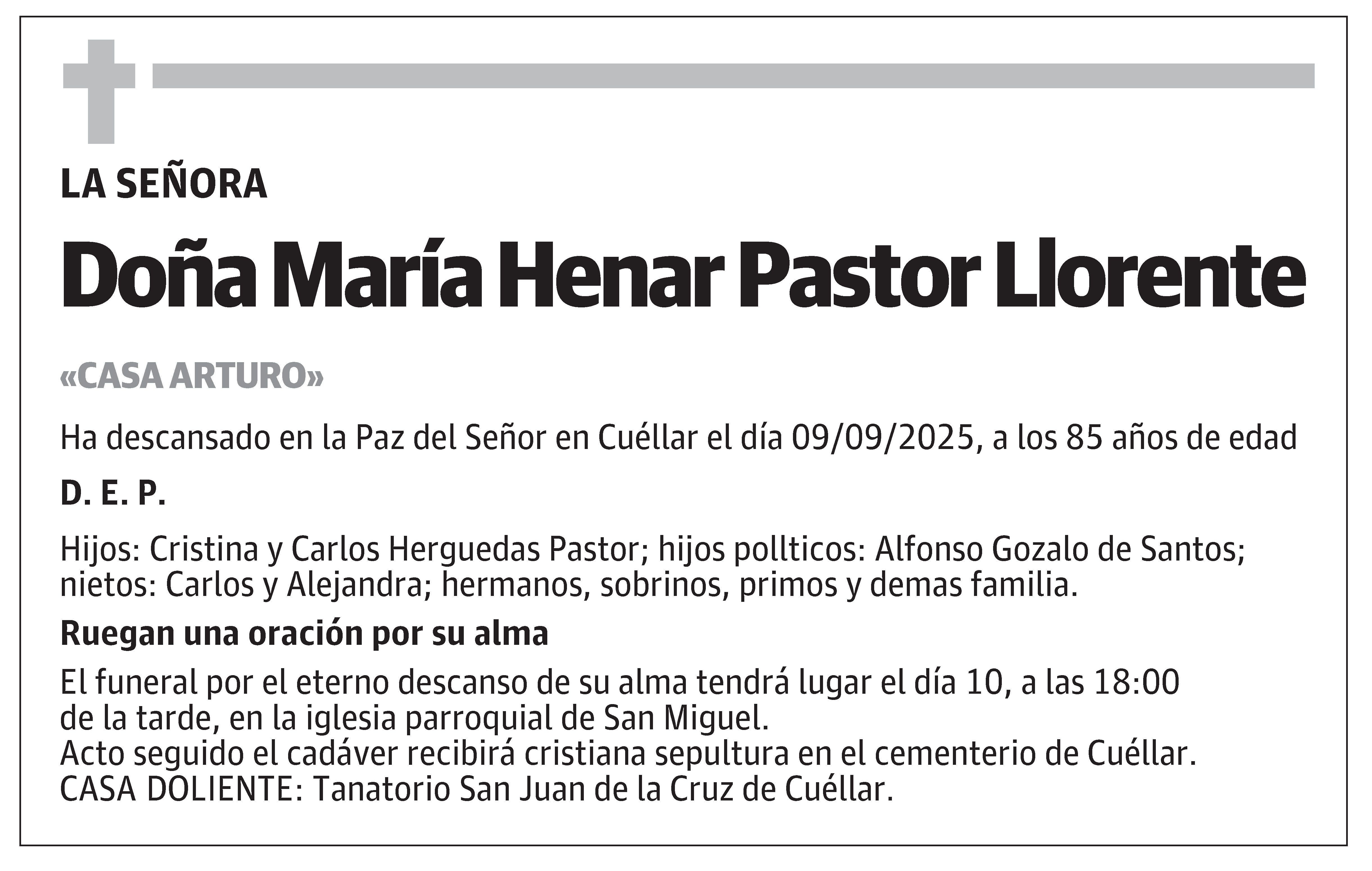 María Henar Pastor Llorente