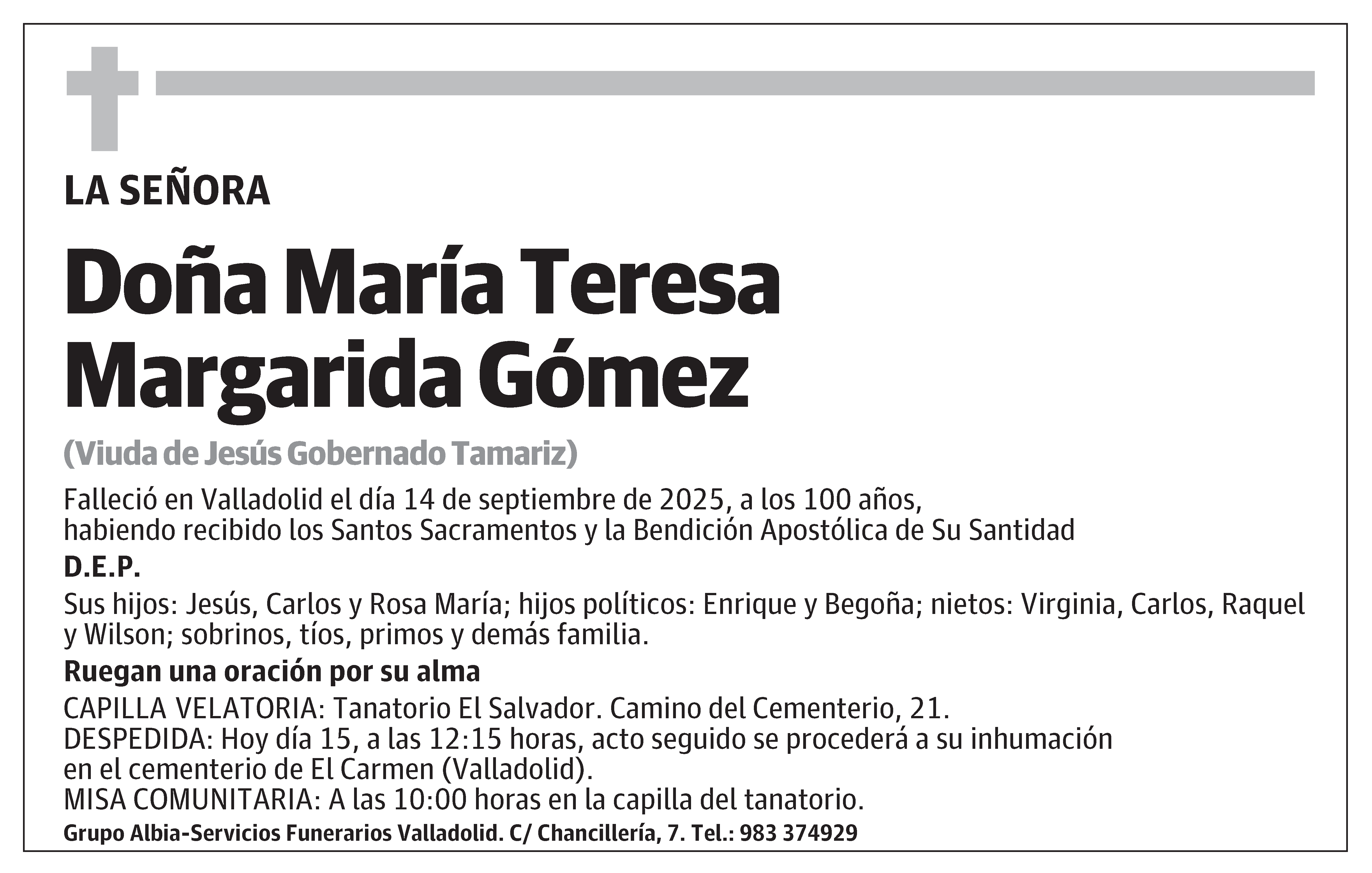 María Teresa Margarida Gómez