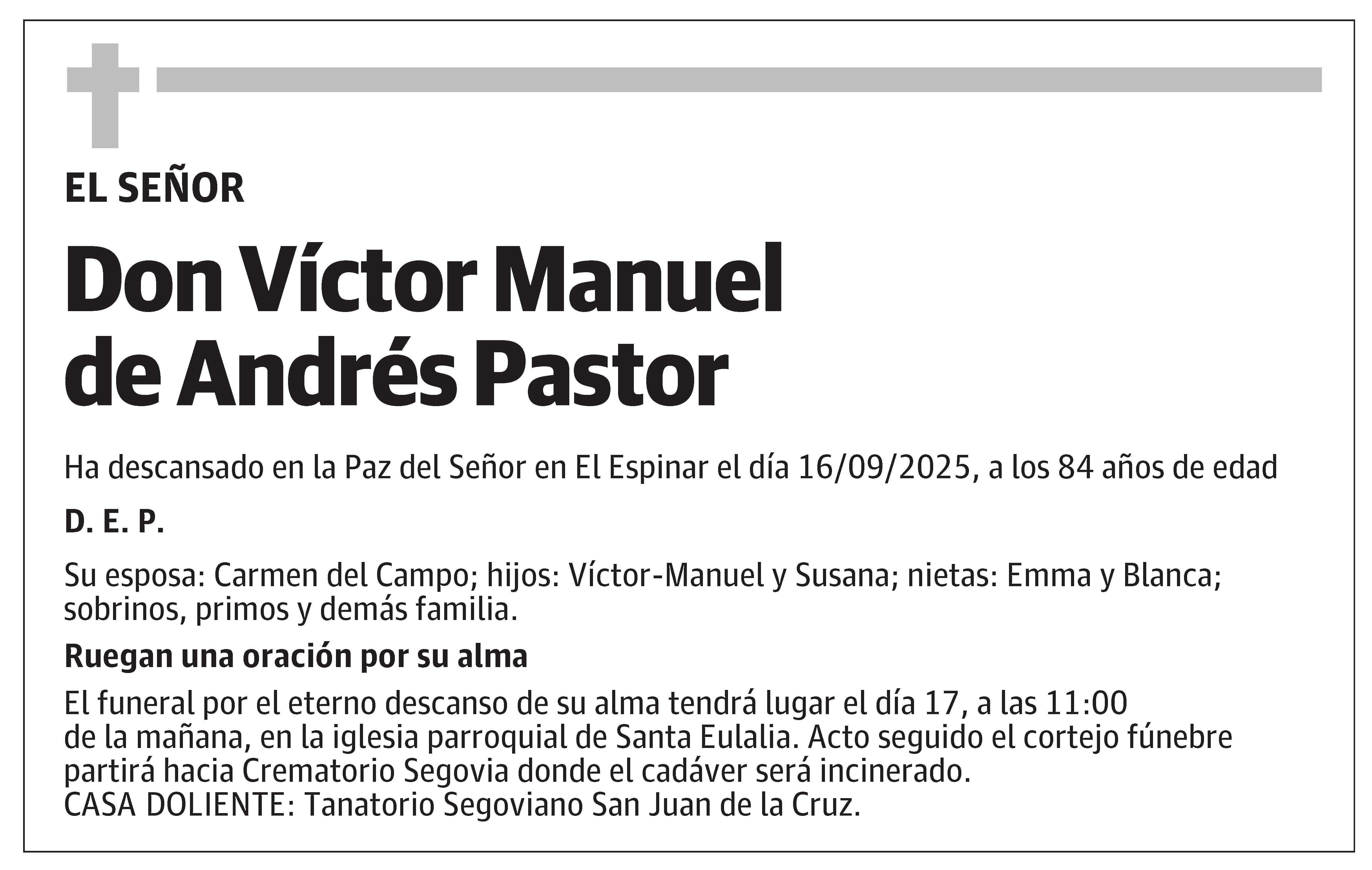 Víctor Manuel de Andrés Pastor