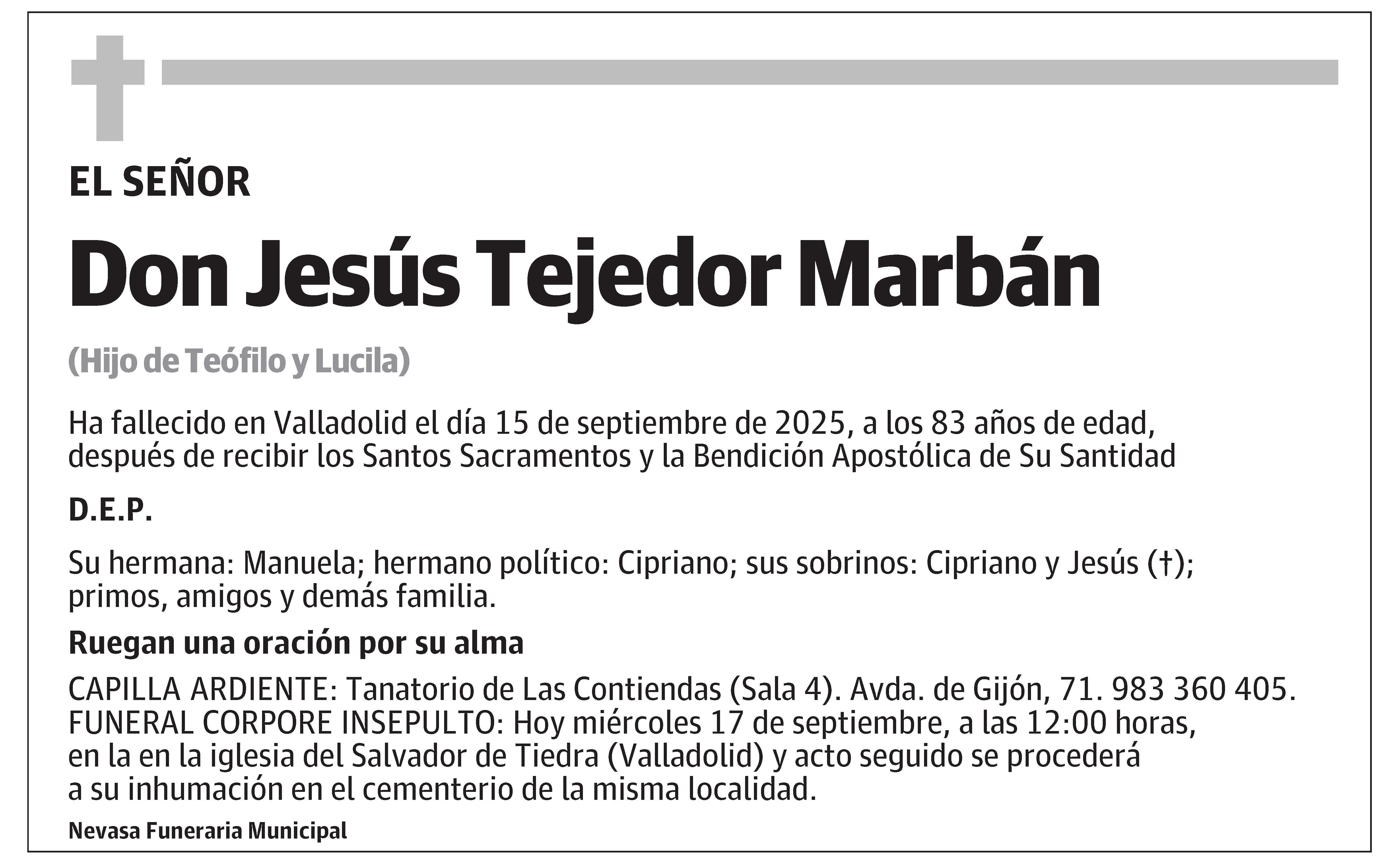 Jesús Tejedor Marbán