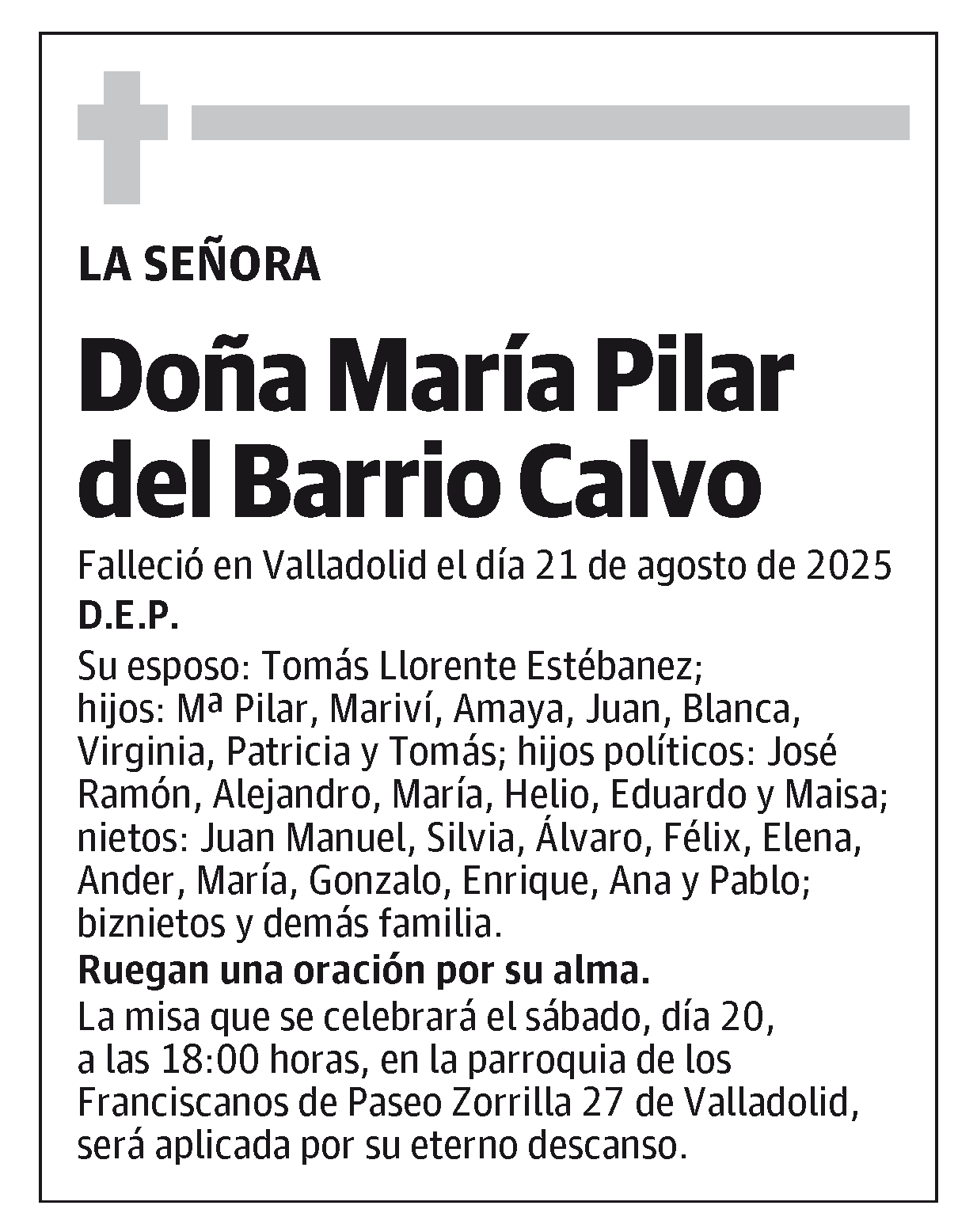 María Pilar del Barrio Calvo