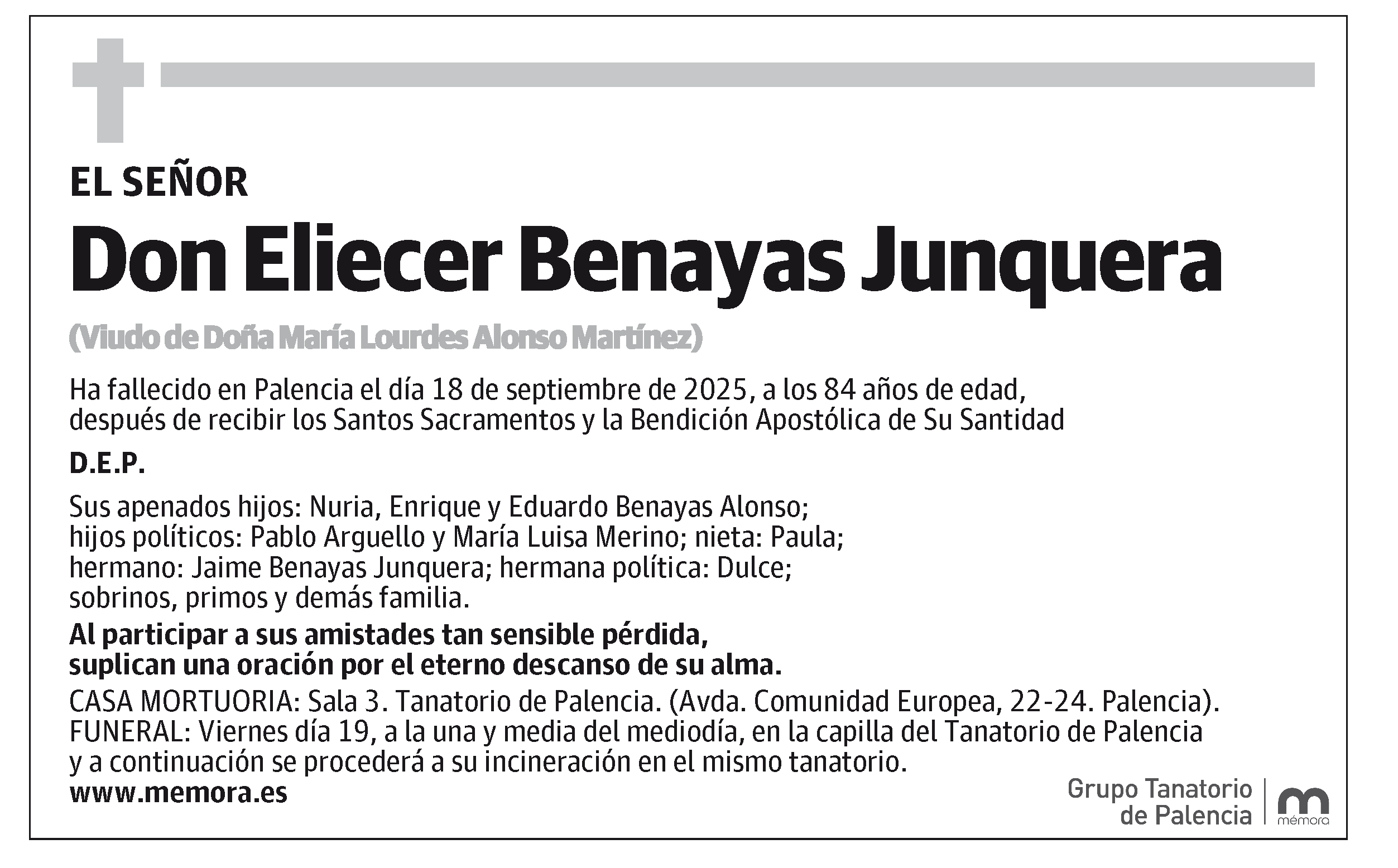 Eliecer Benayas Junquera