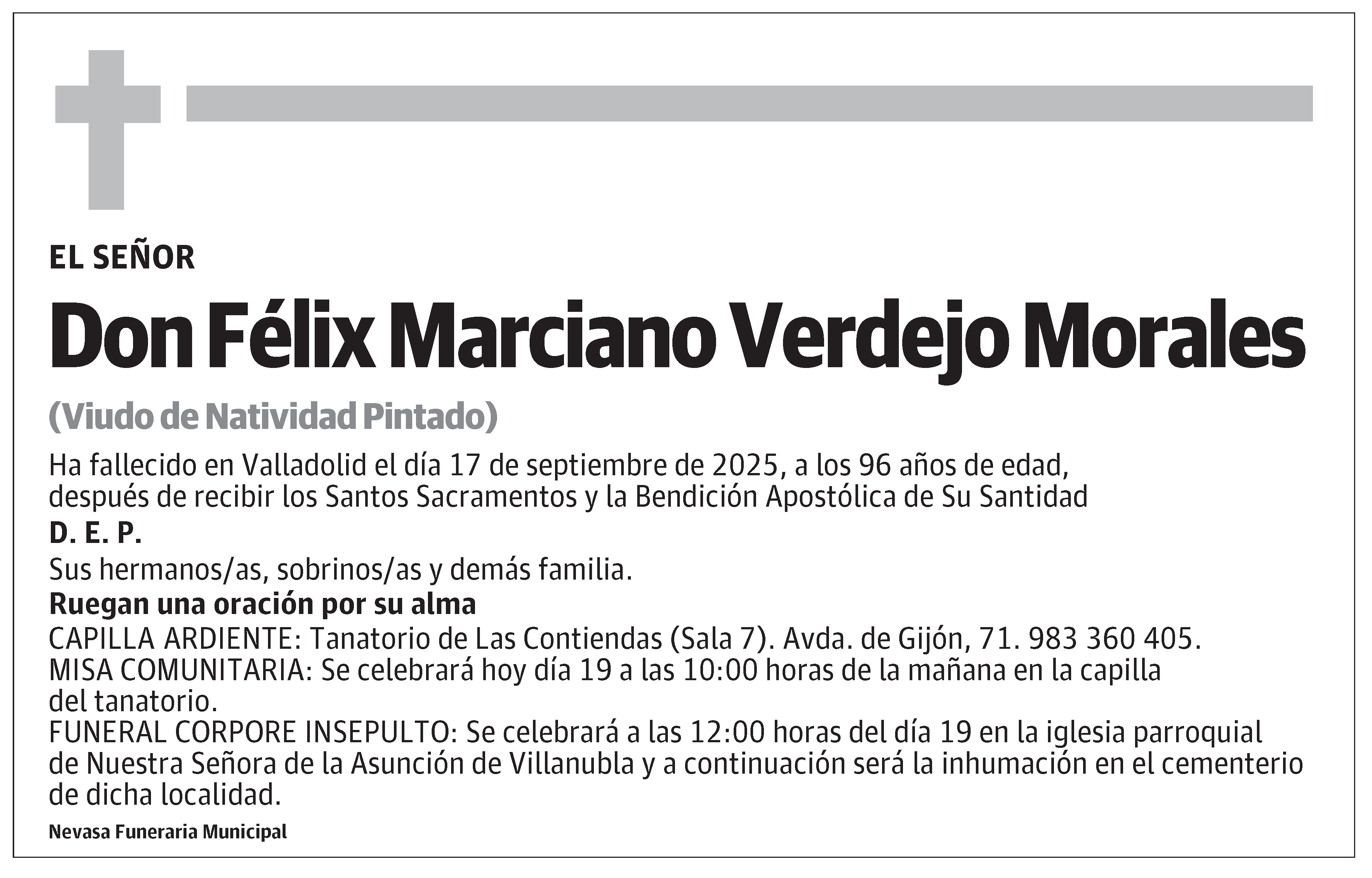 Félix Marciano Verdejo Morales