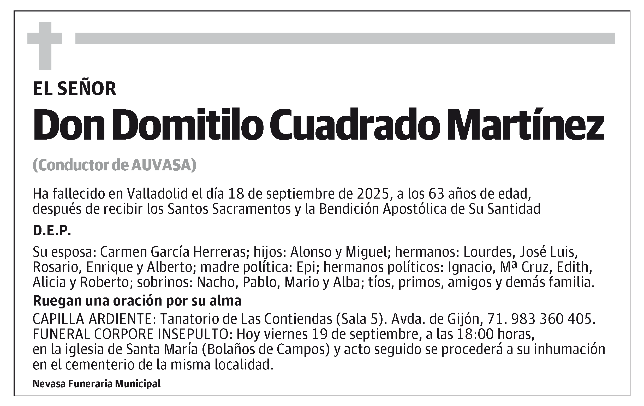 Domitilo Cuadrado Martínez