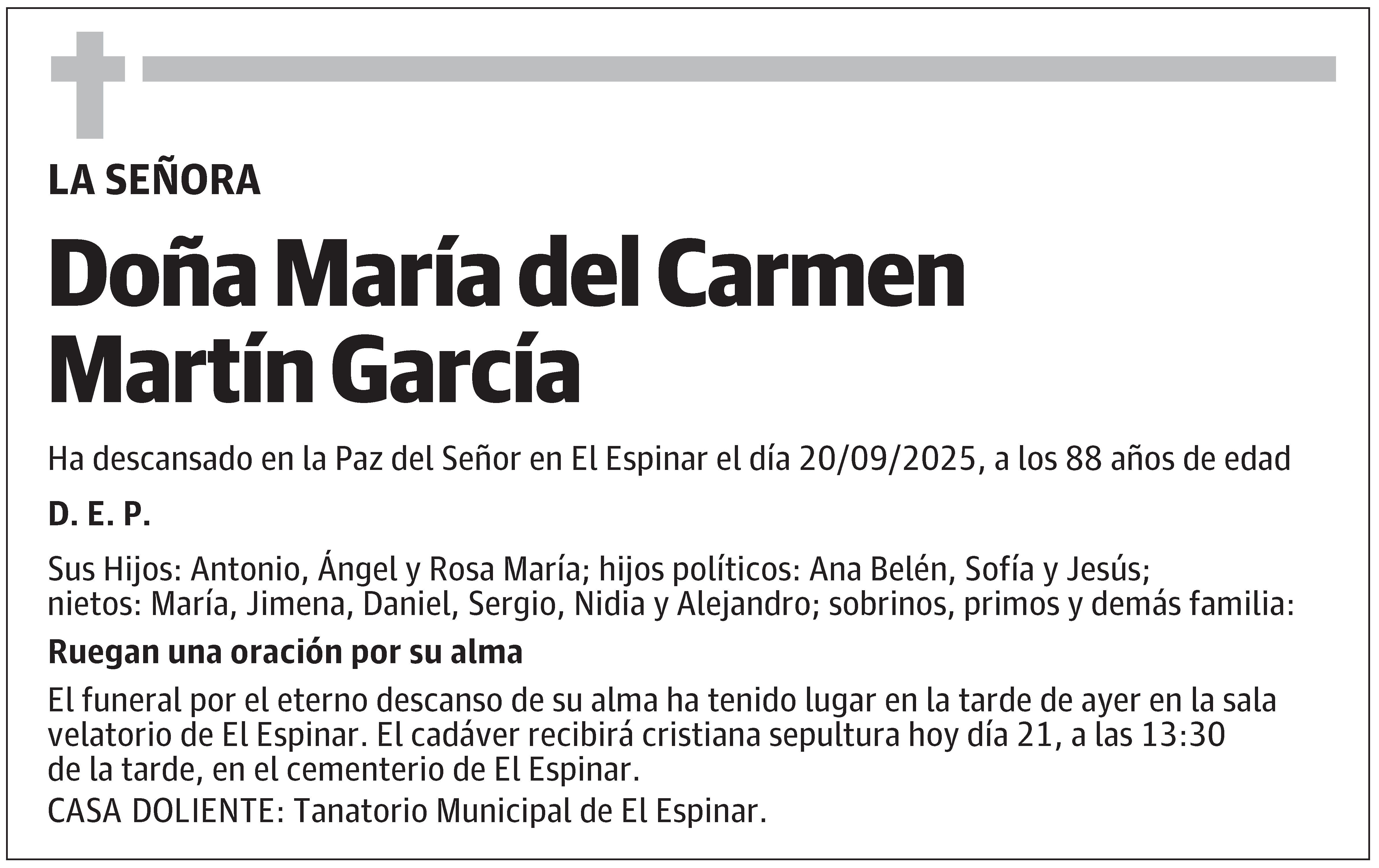 María del Carmen Martín García