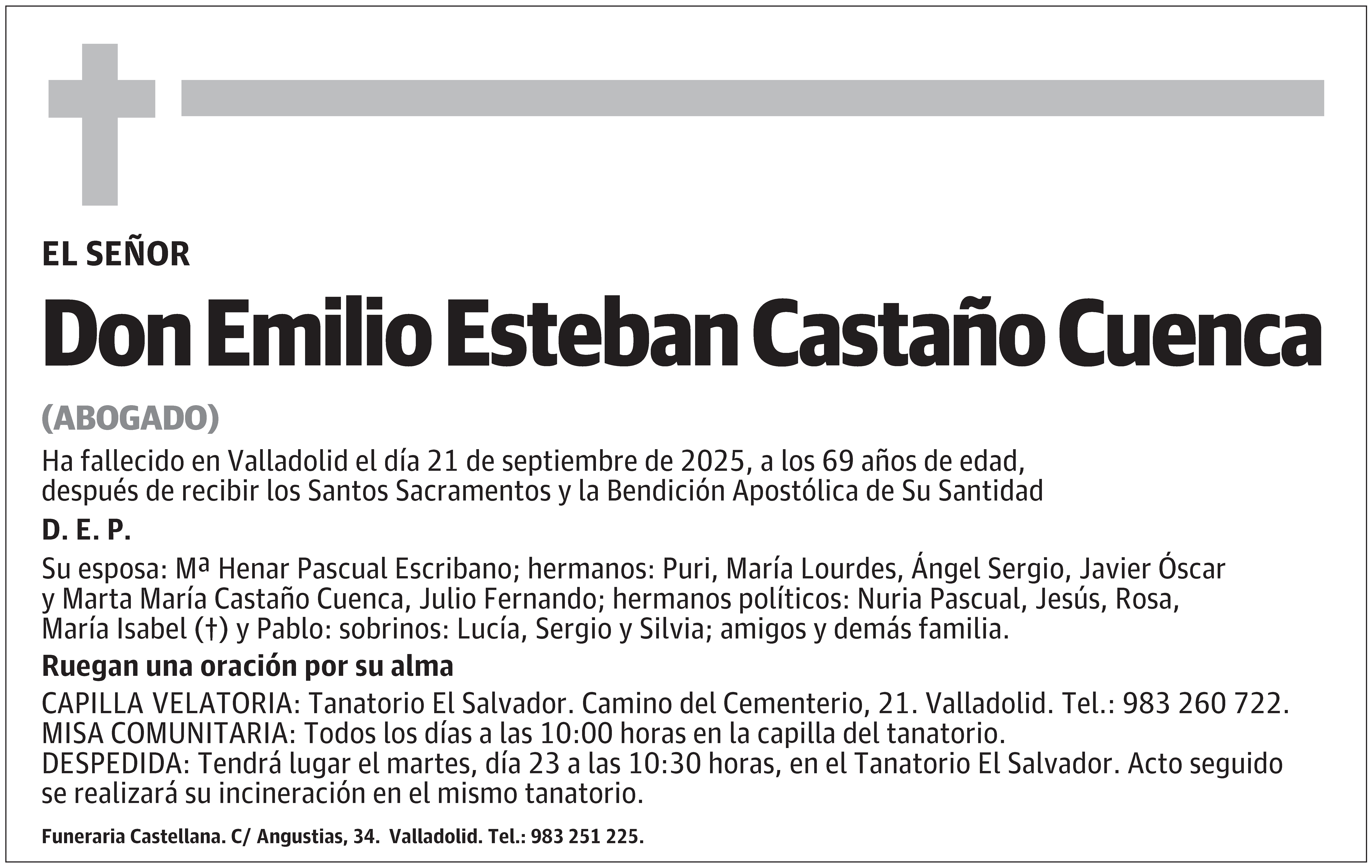 Emilio Esteban Castaño Cuenca