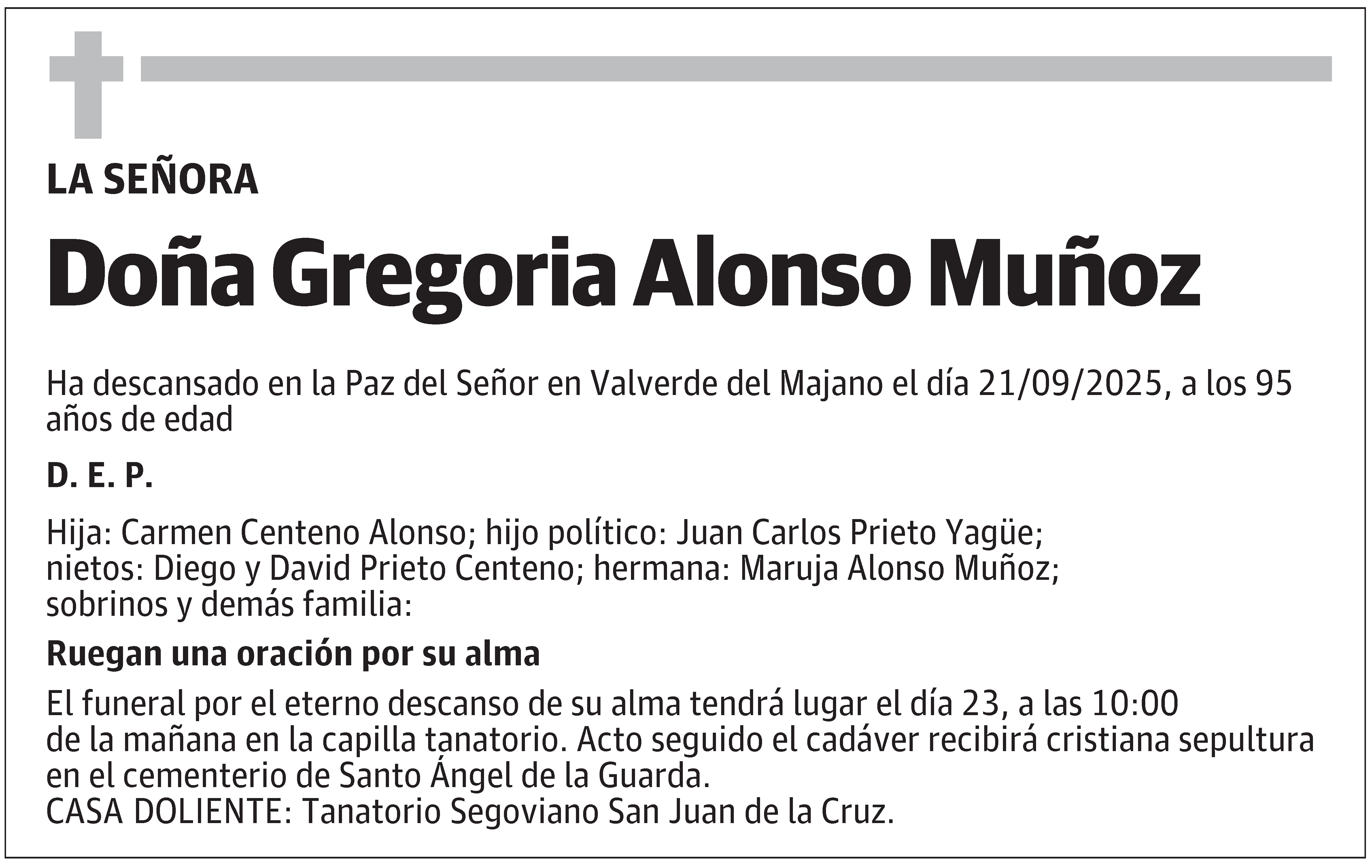 Gregoria Alonso Muñoz