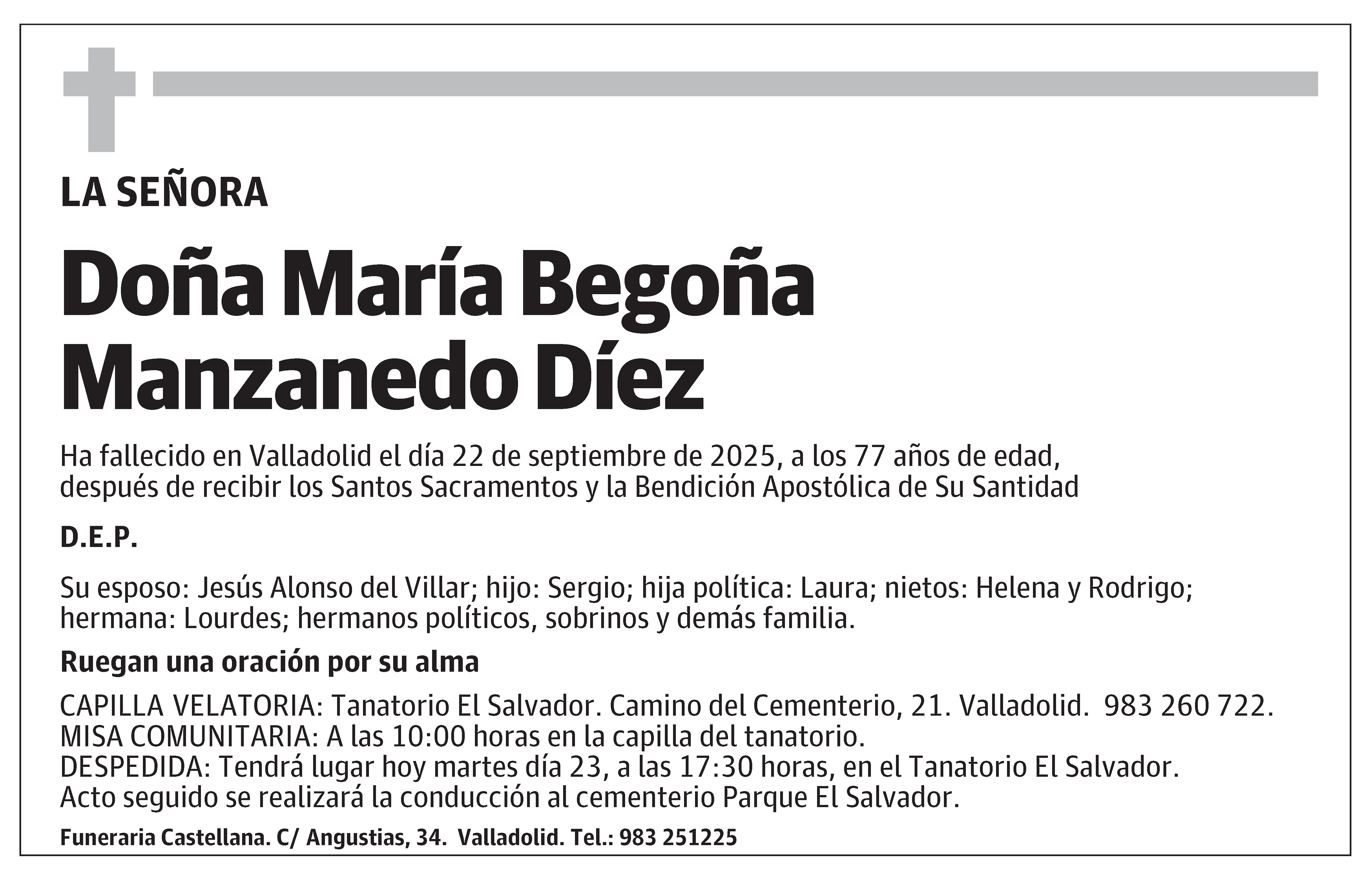 María Begoña Manzanedo Díez