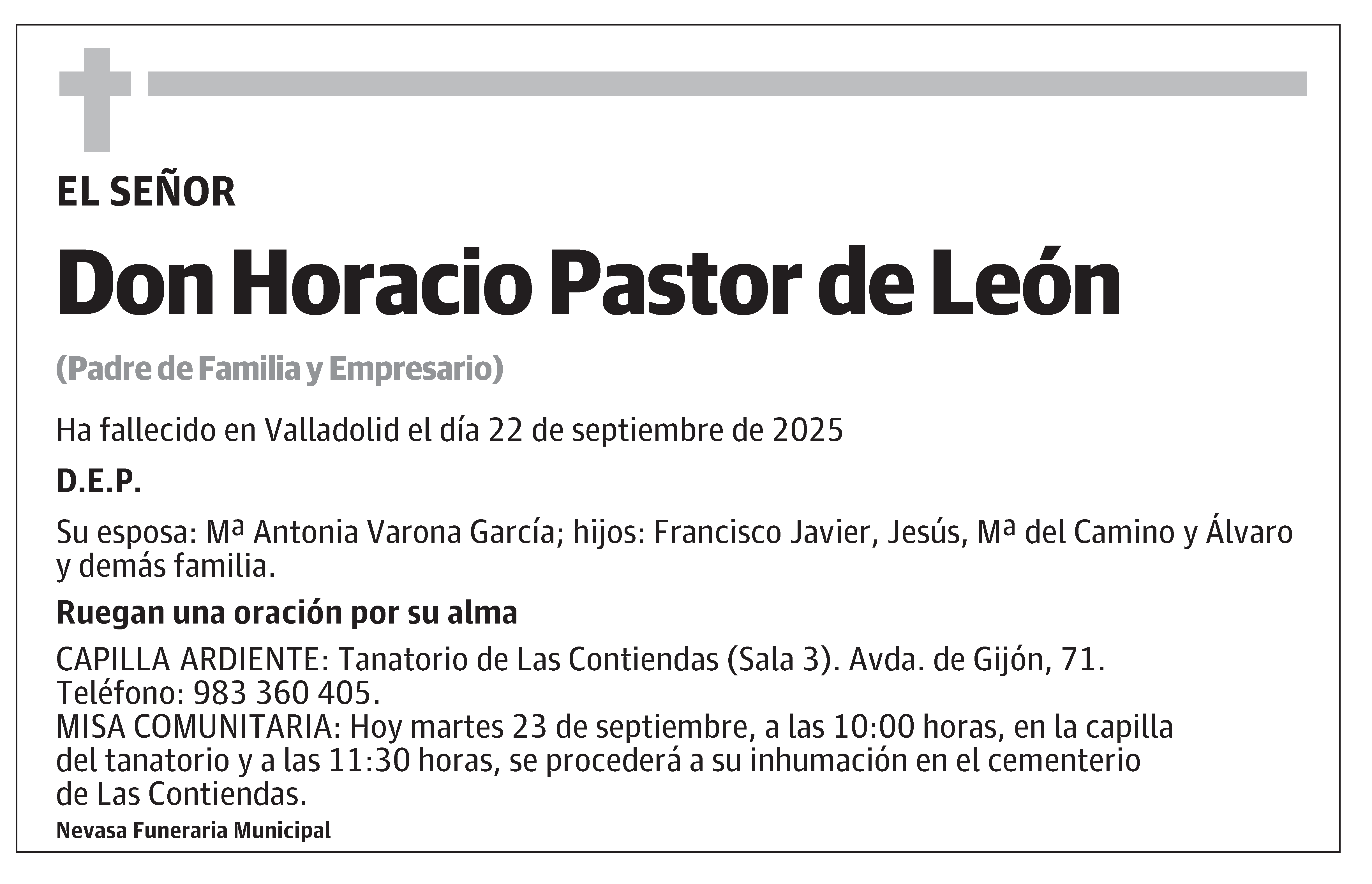 Horacio Pastor de León