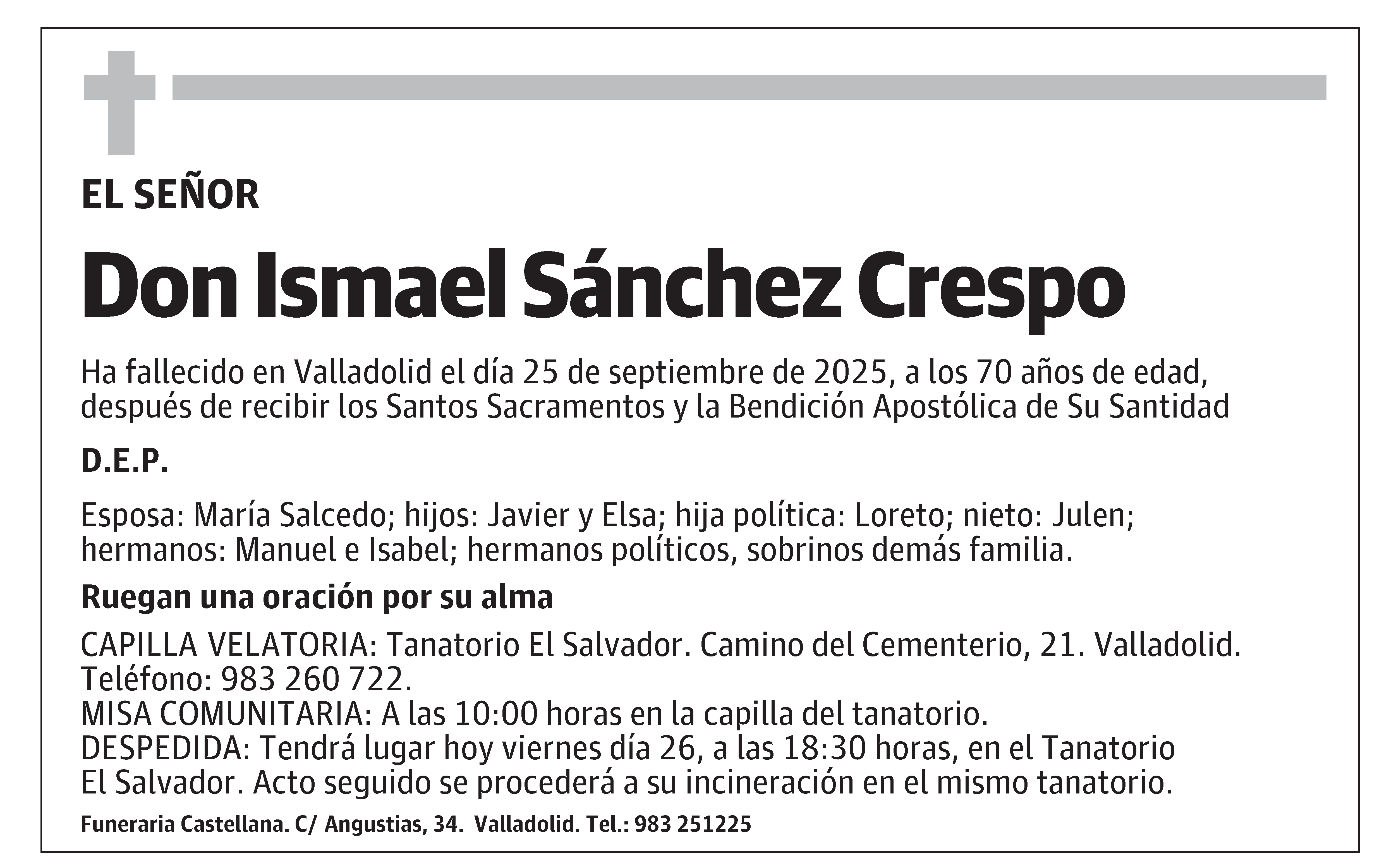 Ismael Sánchez Crespo