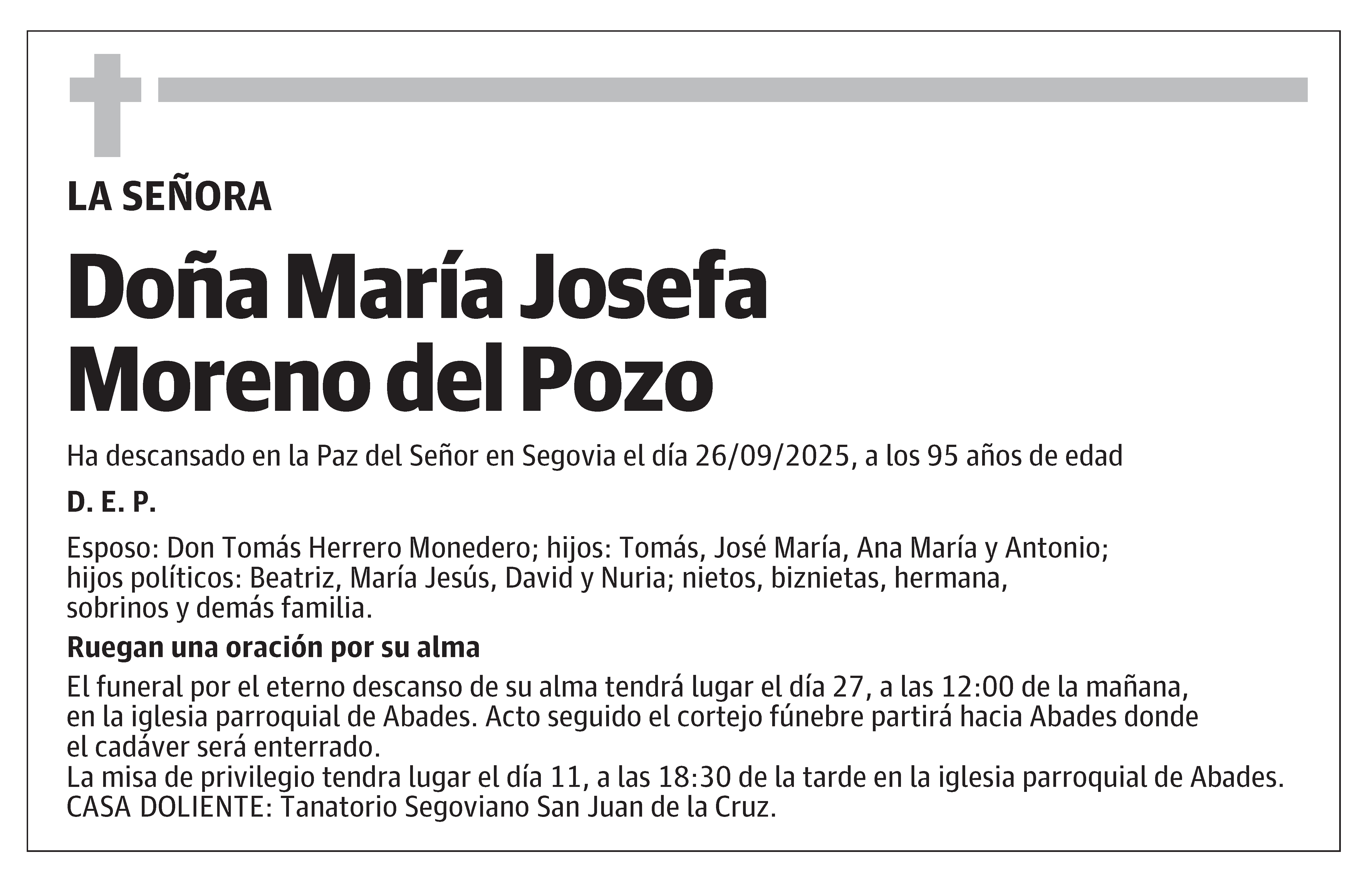 María Josefa Moreno del Pozo