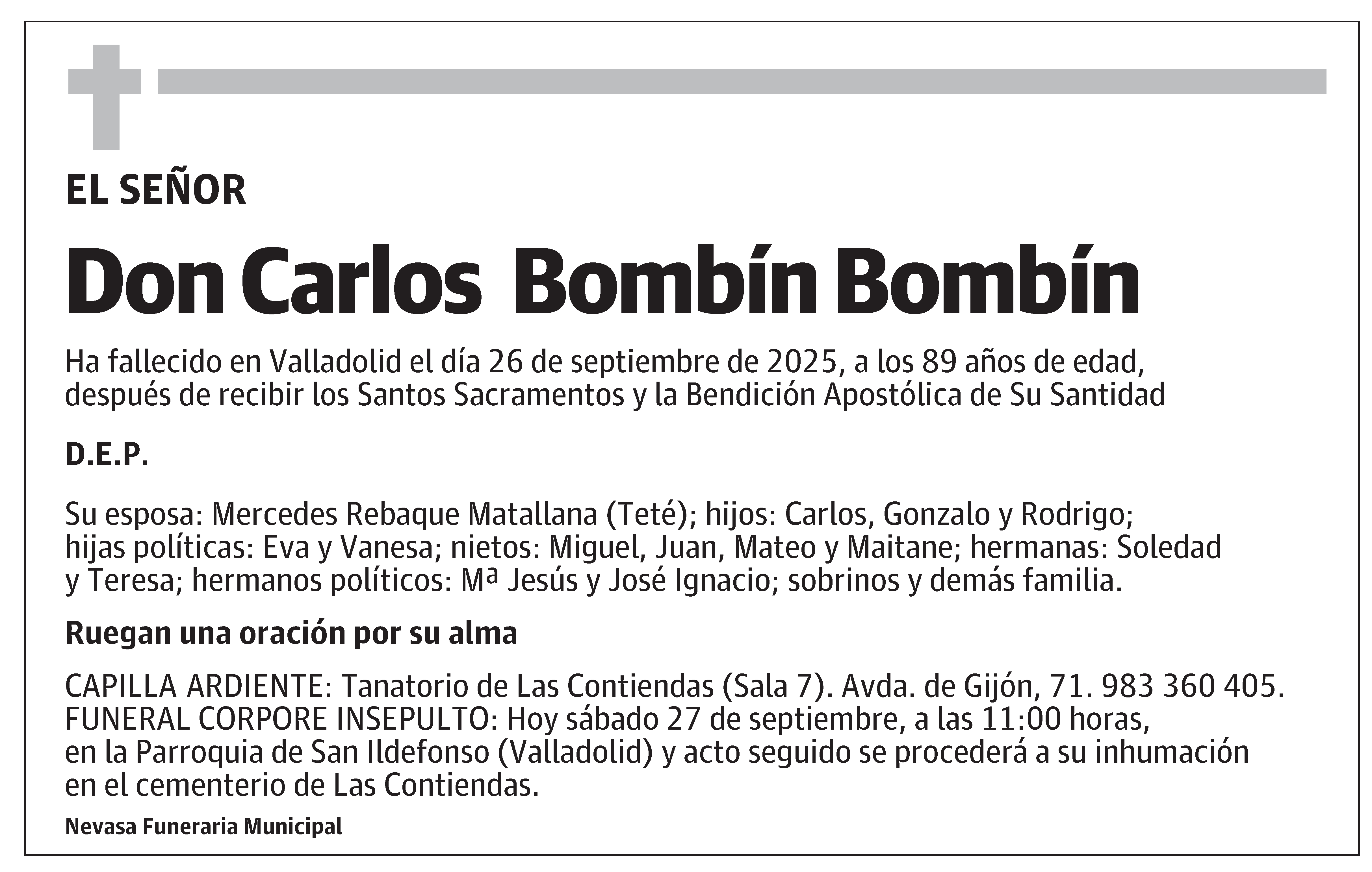 Carlos Bombín Bombín