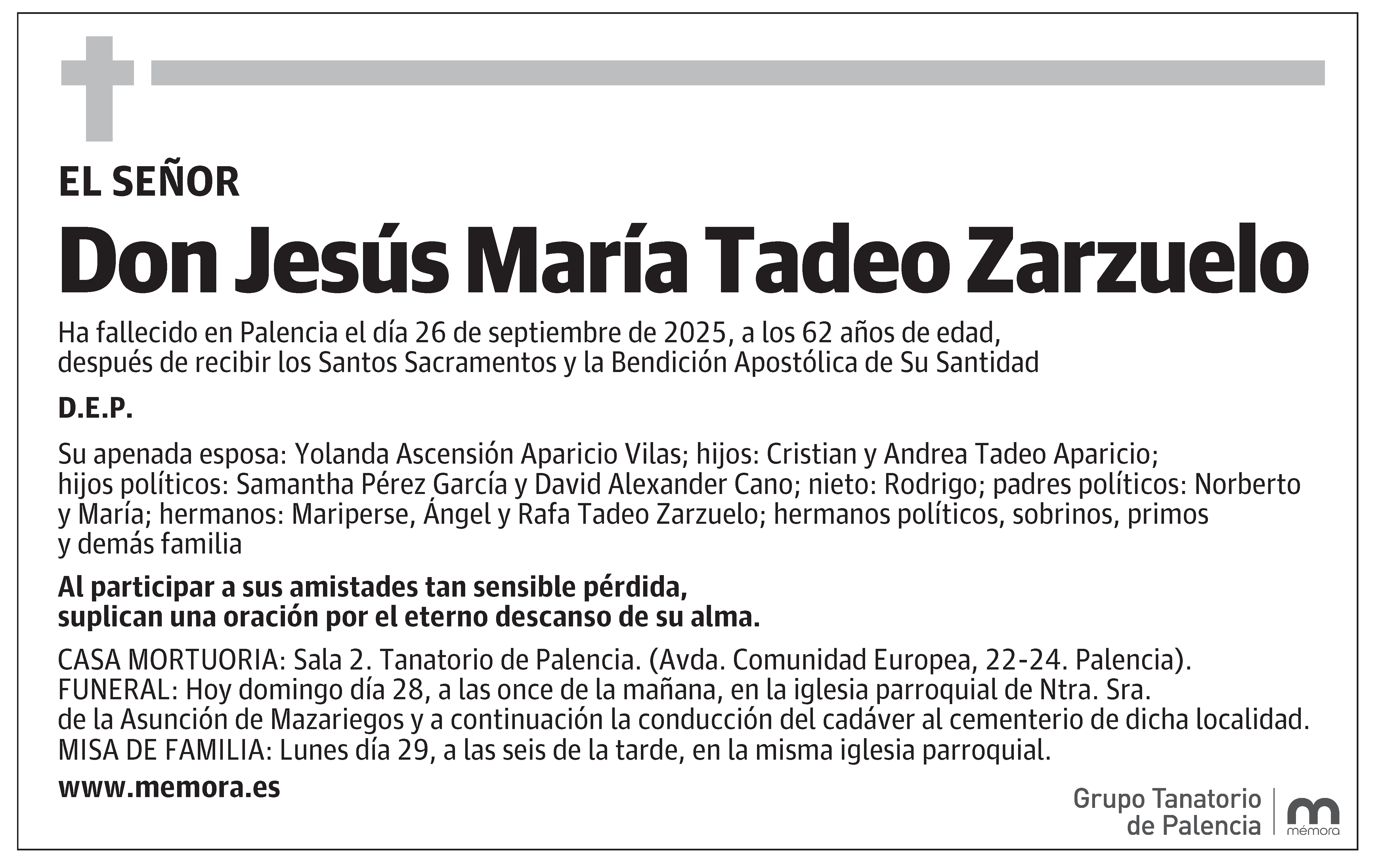 Jesús María Tadeo Zarzuelo