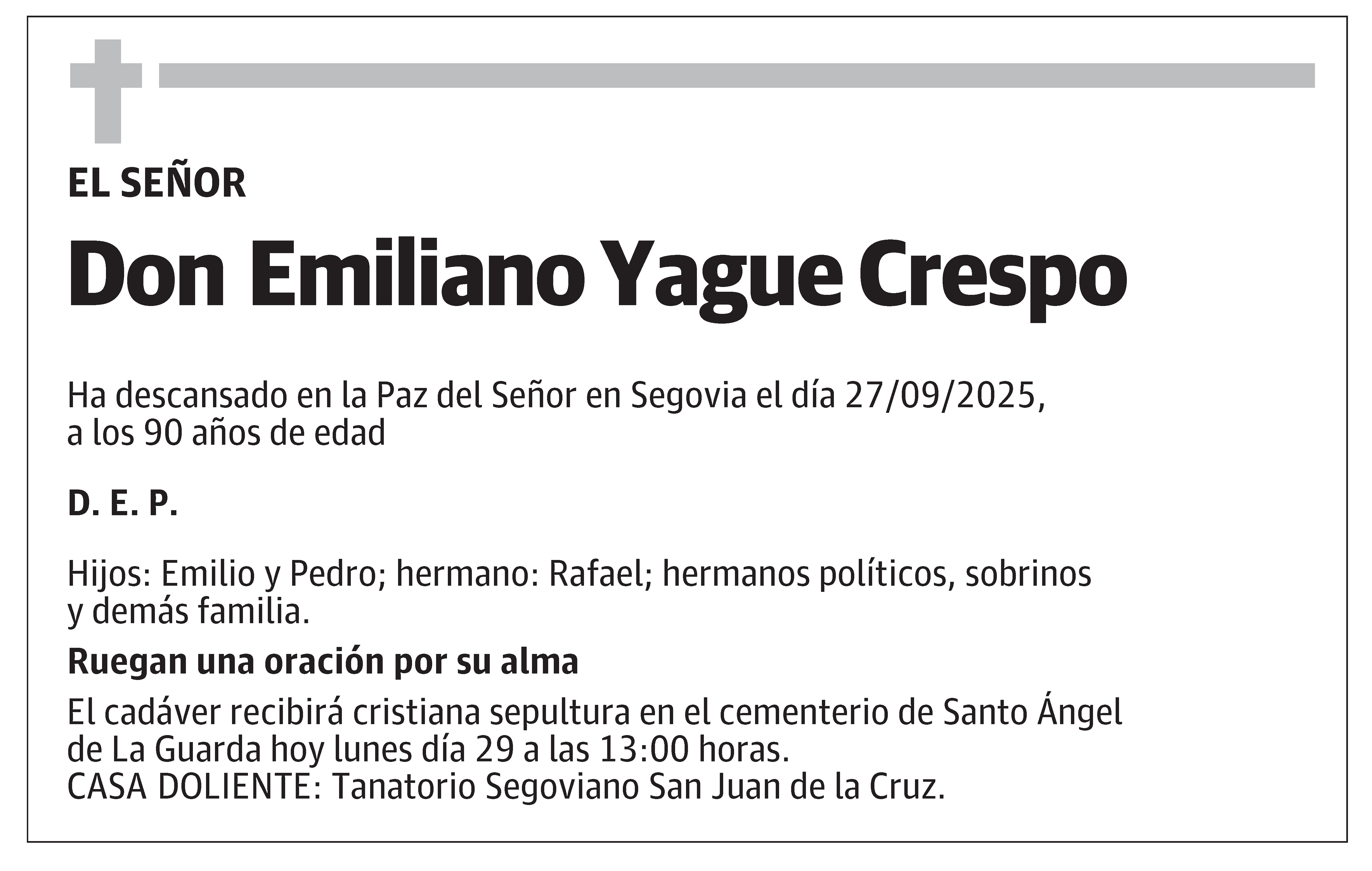 Emiliano Yague Crespo