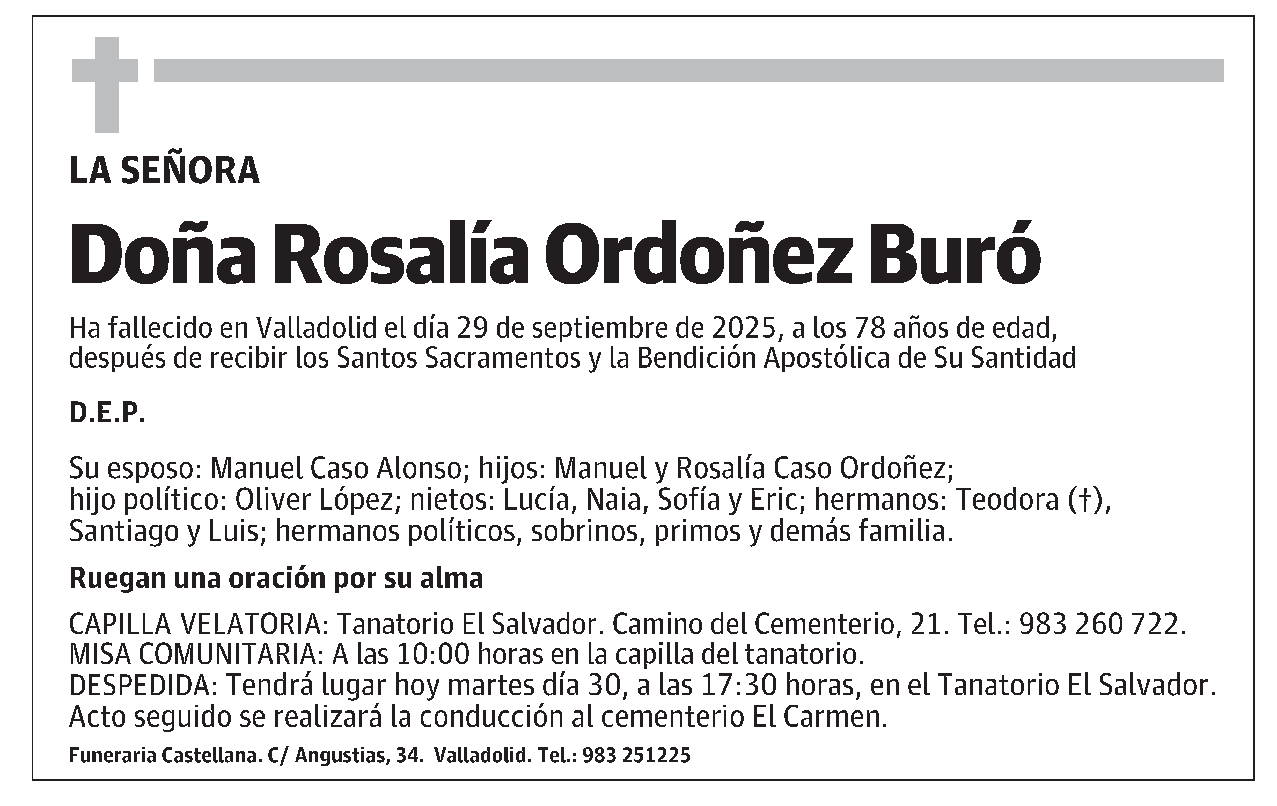 Rosalía Ordoñez Buró