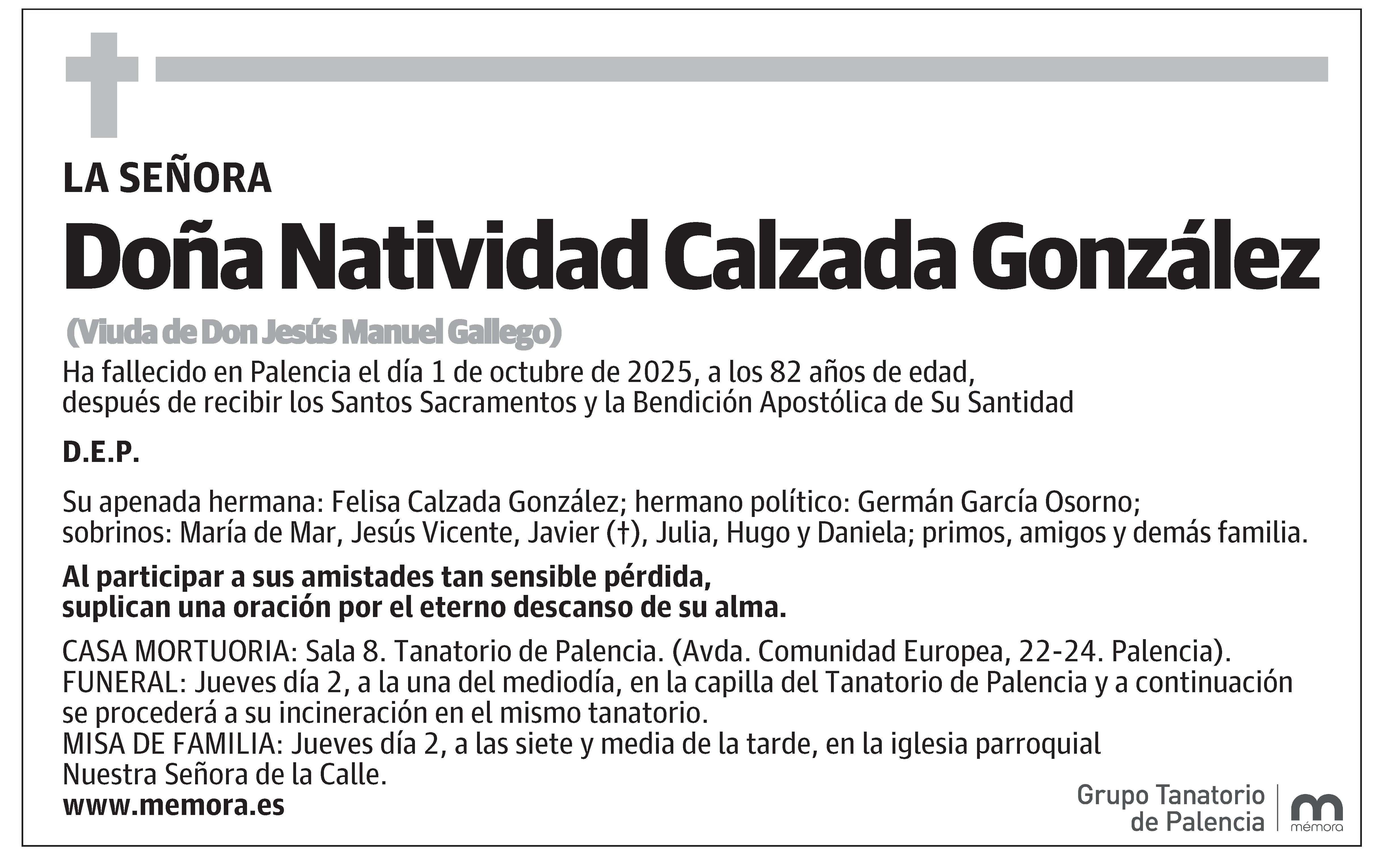 Natividad Calzada González