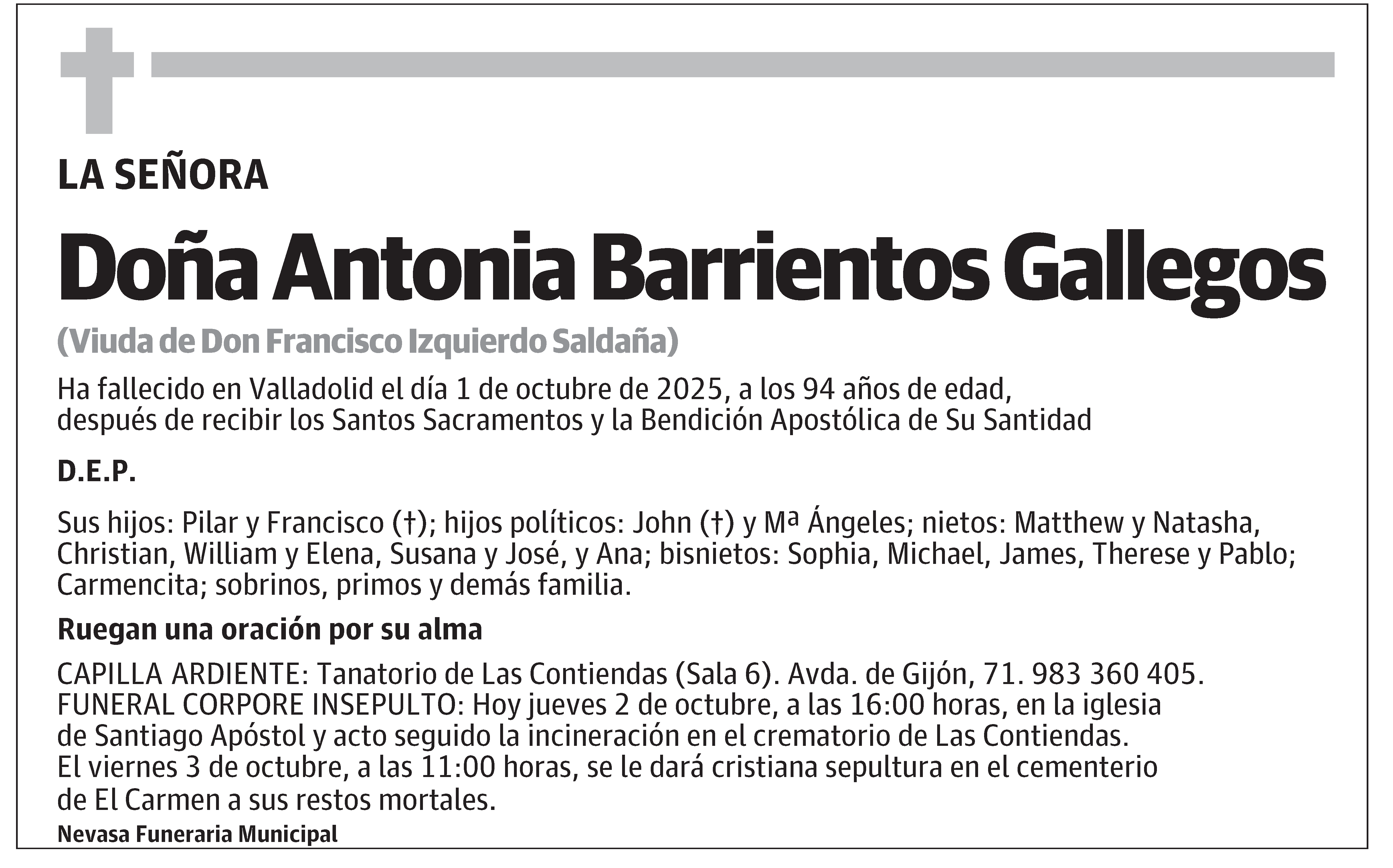 Antonia Barrientos Gallegos