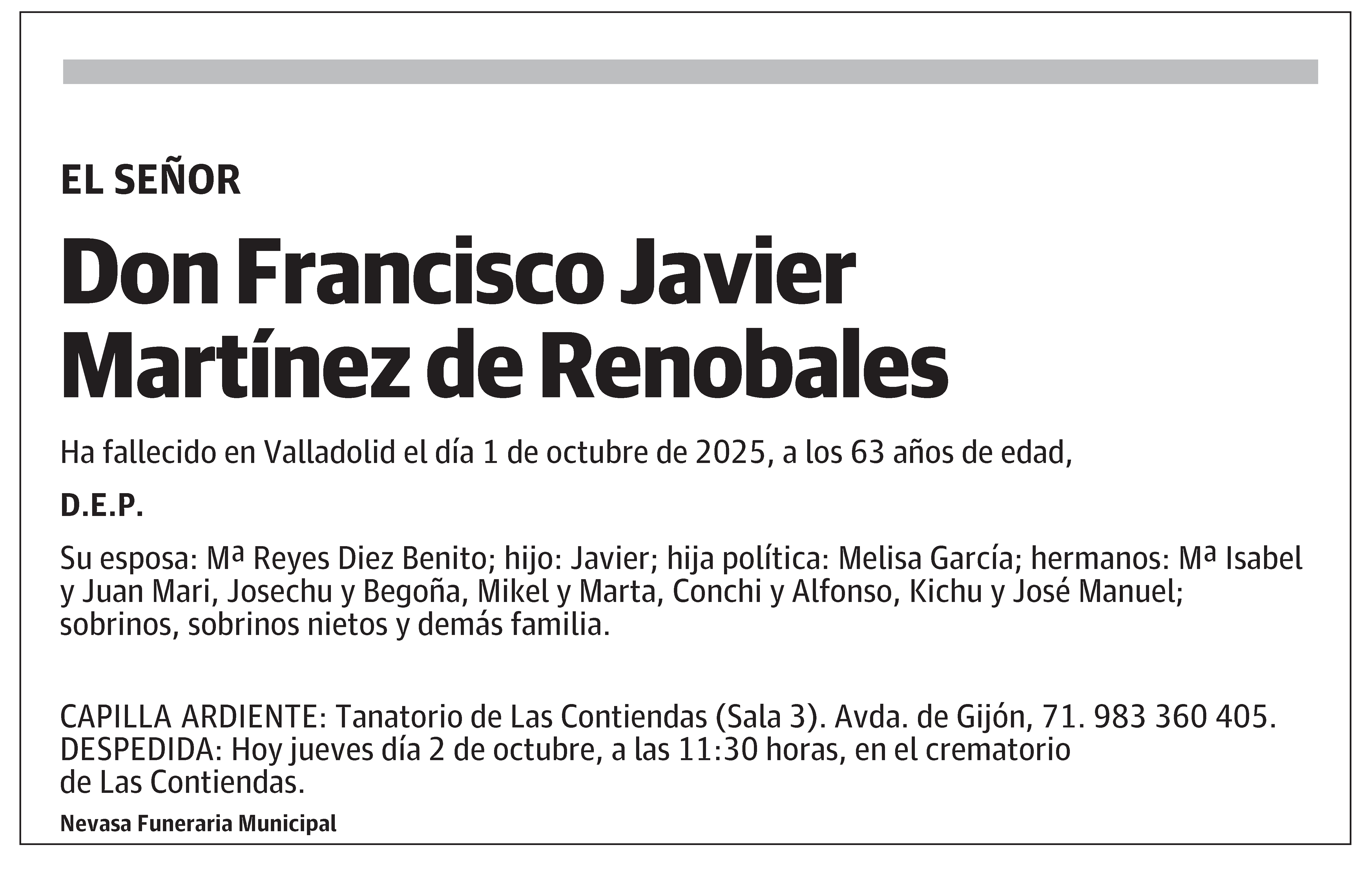 Francisco Javier Martínez de Renobales