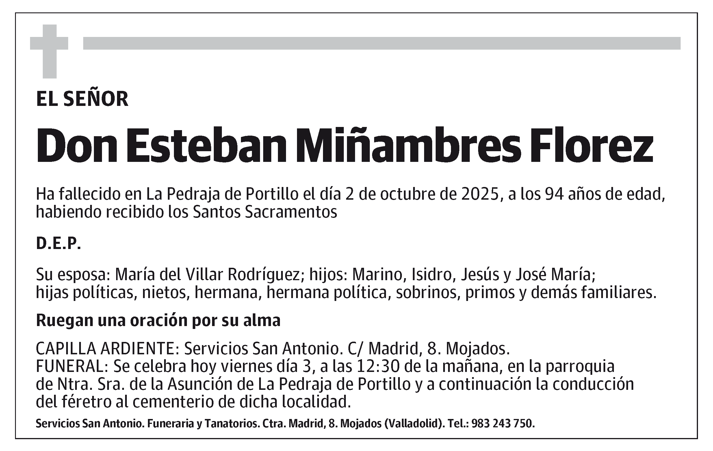 Esteban Miñambres Florez