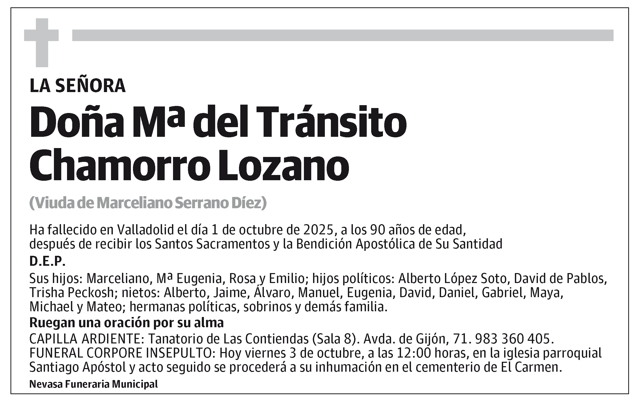 Mª del Tránsito Chamorro Lozano