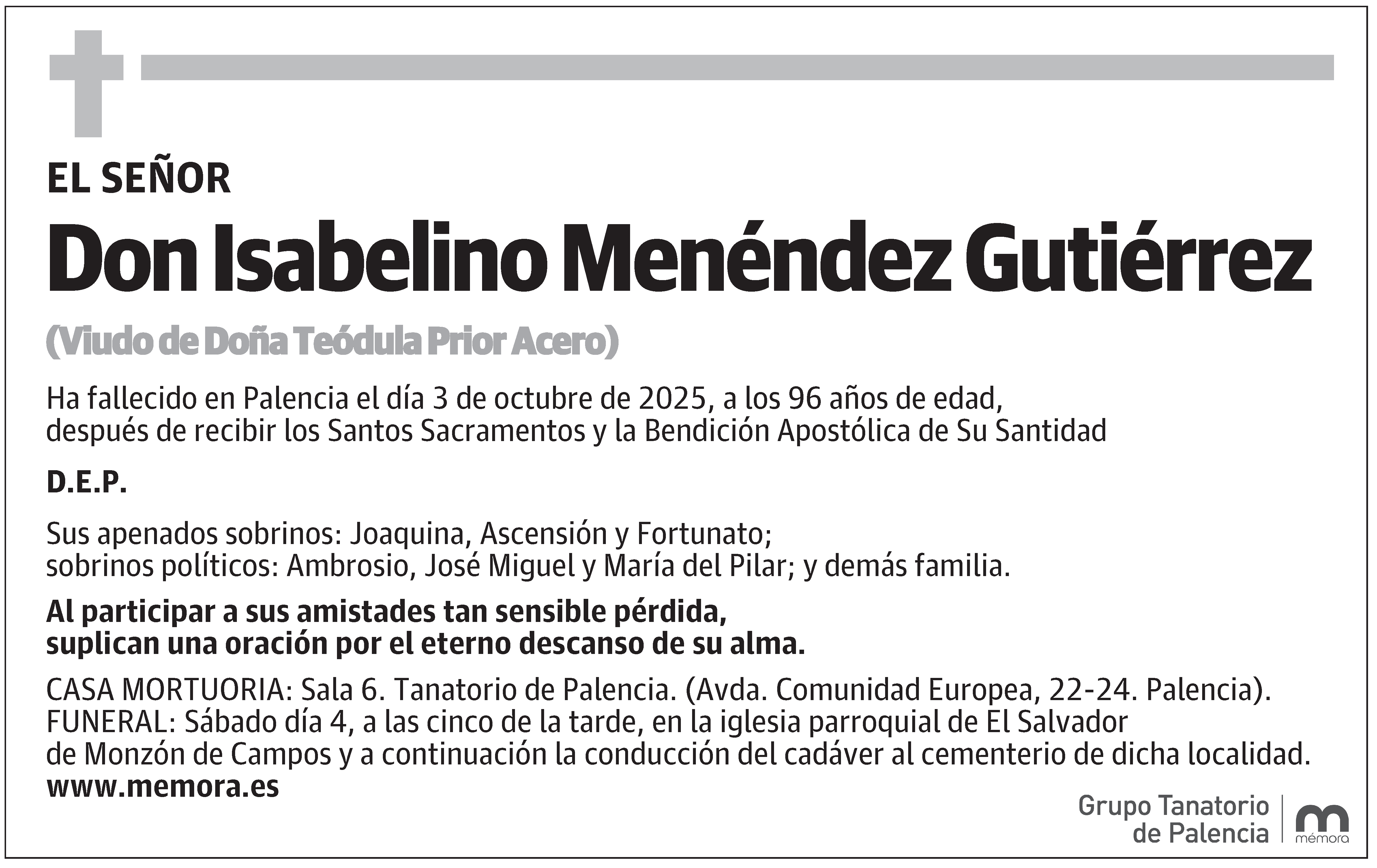 Isabelino Menéndez Gutiérrez
