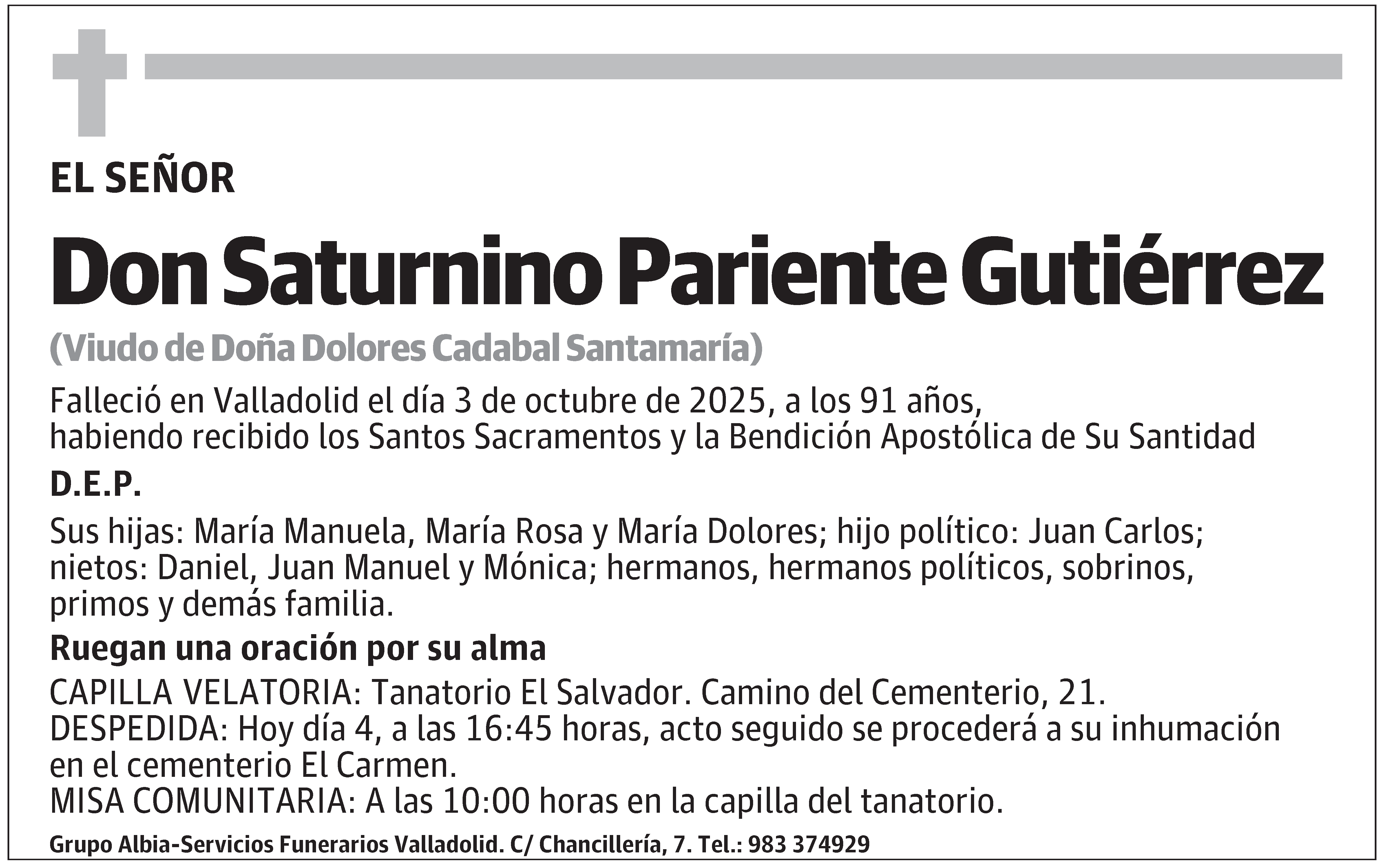 Saturnino Pariente Gutiérrez