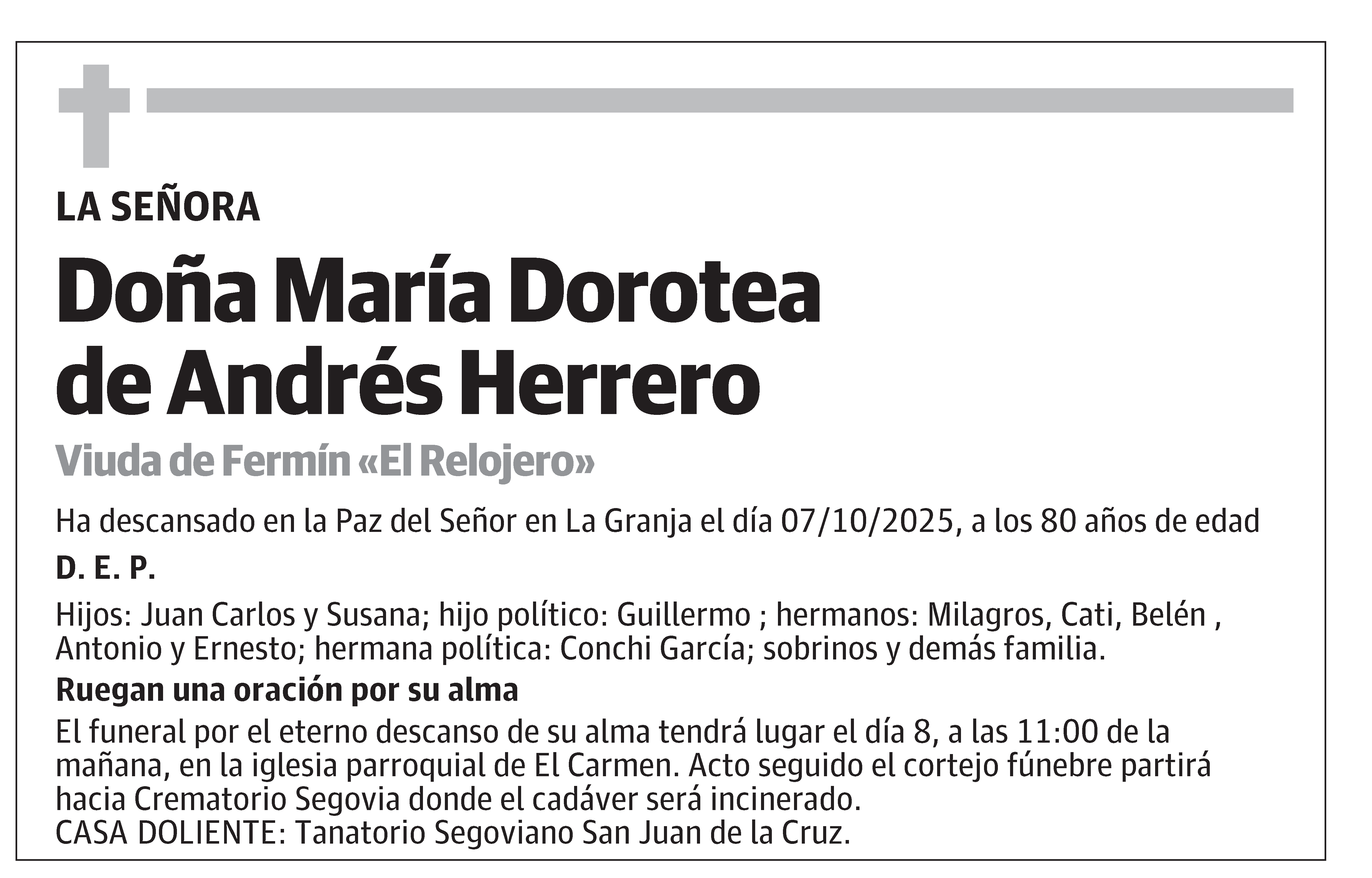 María Dorotea de Andrés Herrero