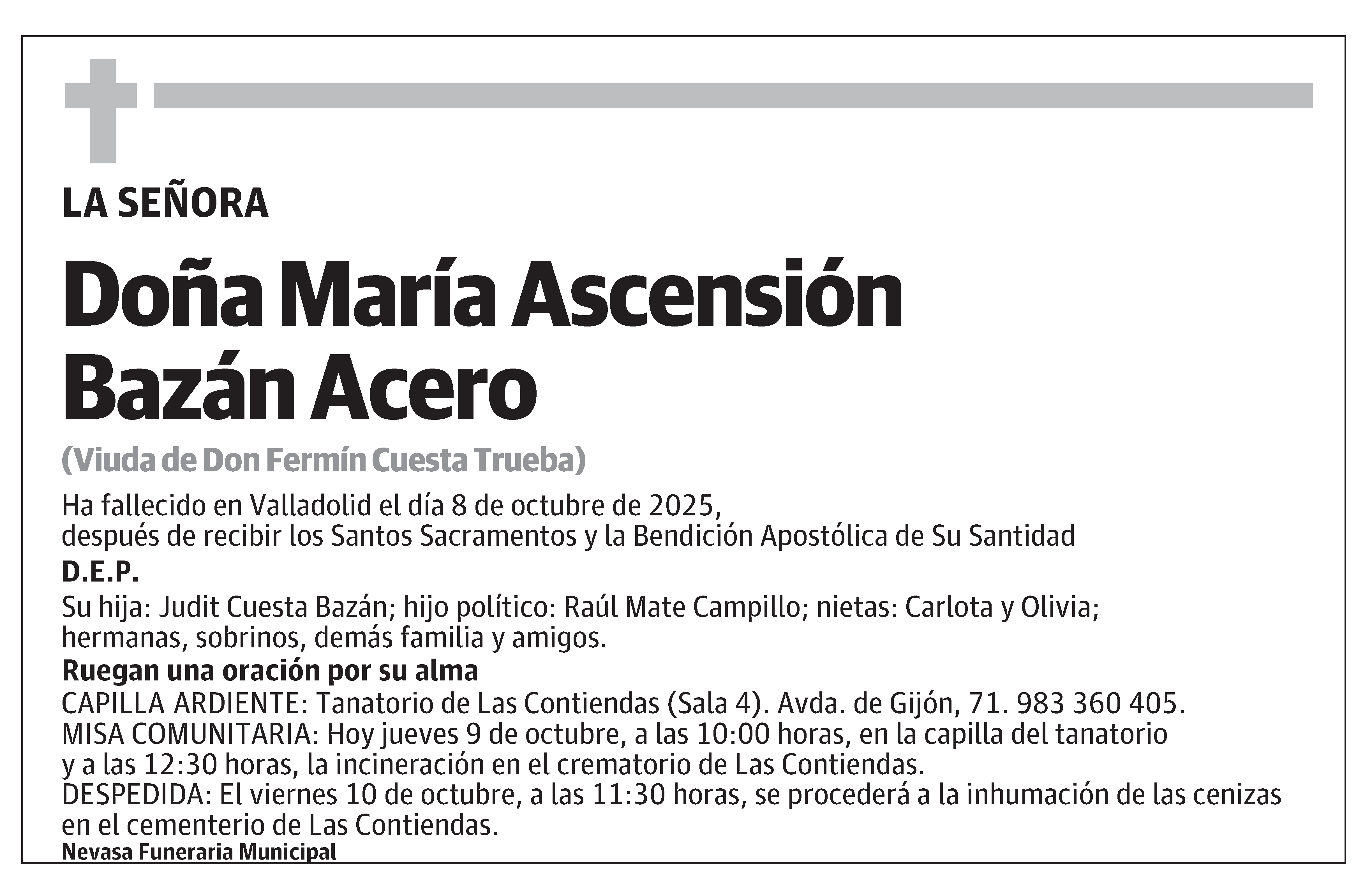 María Ascensión Bazán Acero