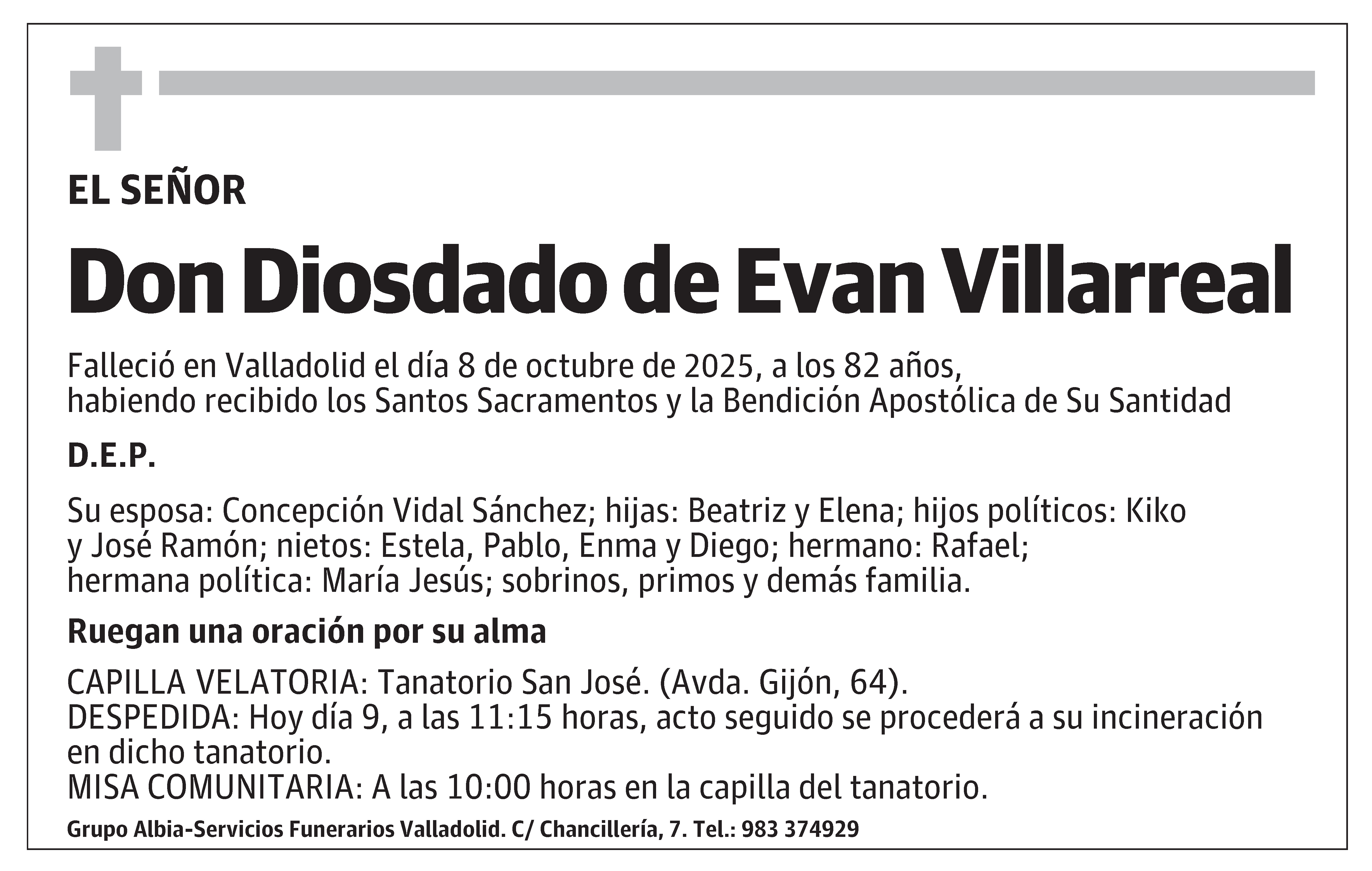 Diosdado de Evan Villarreal