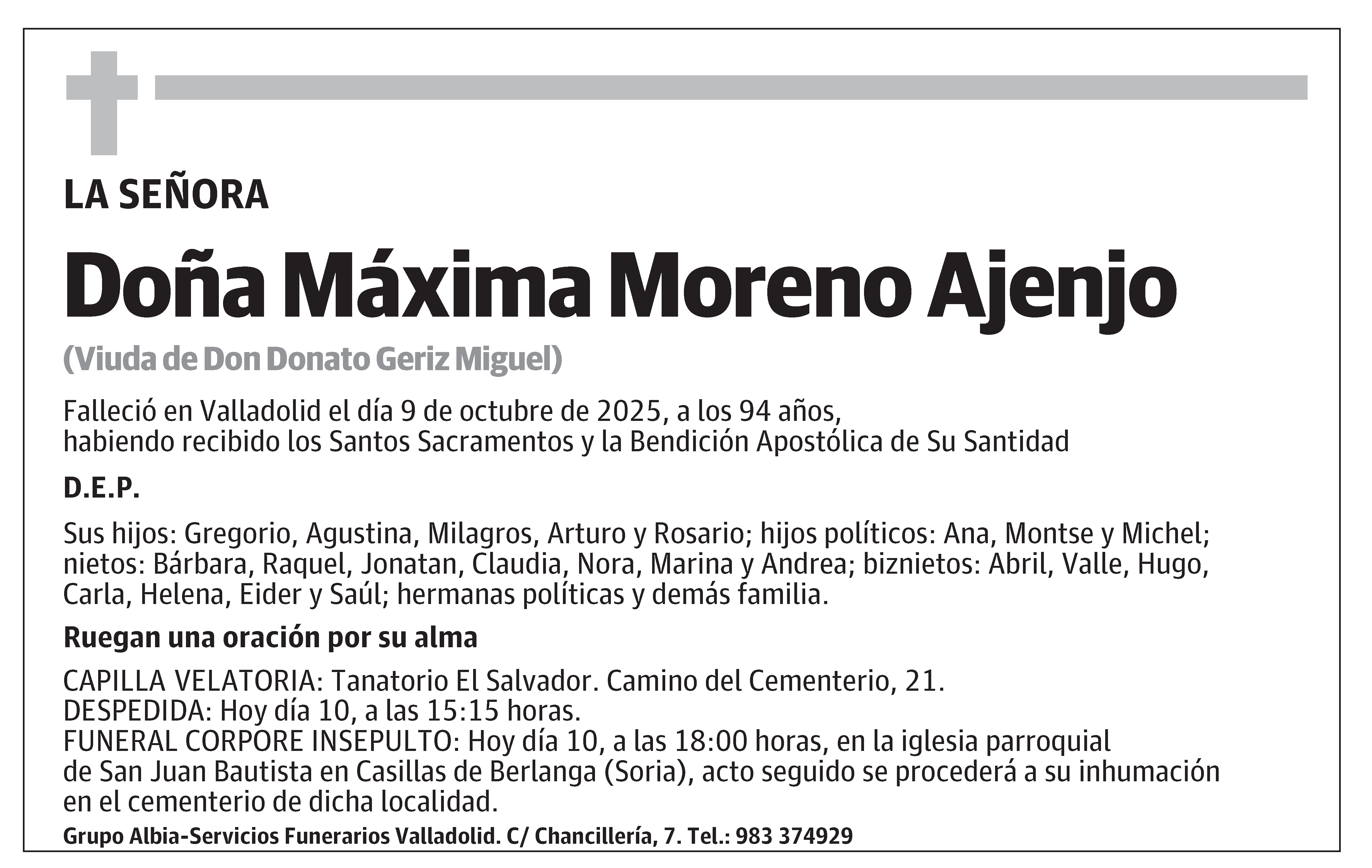 Máxima Moreno Ajenjo