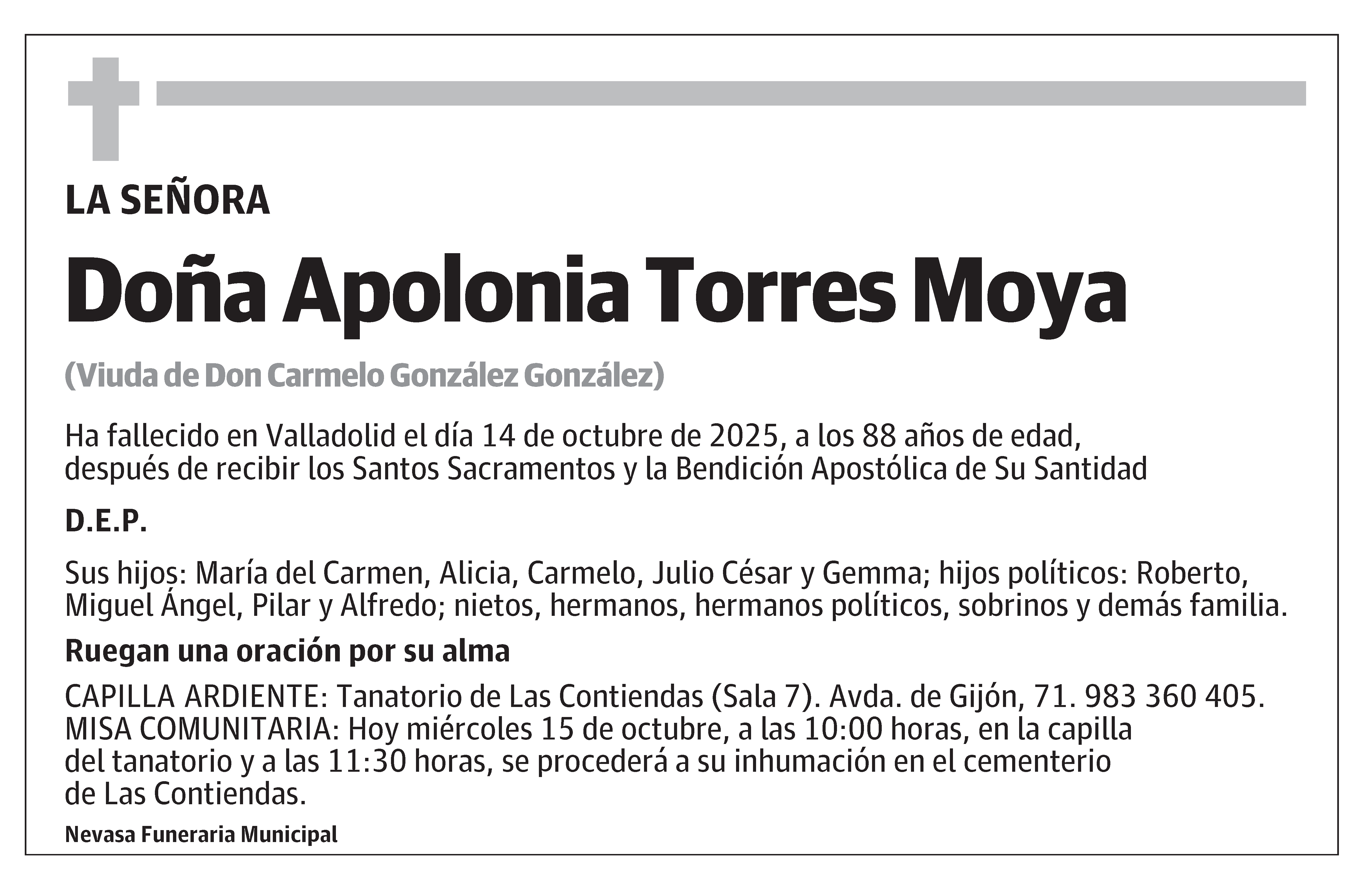 Apolonia Torres Moya