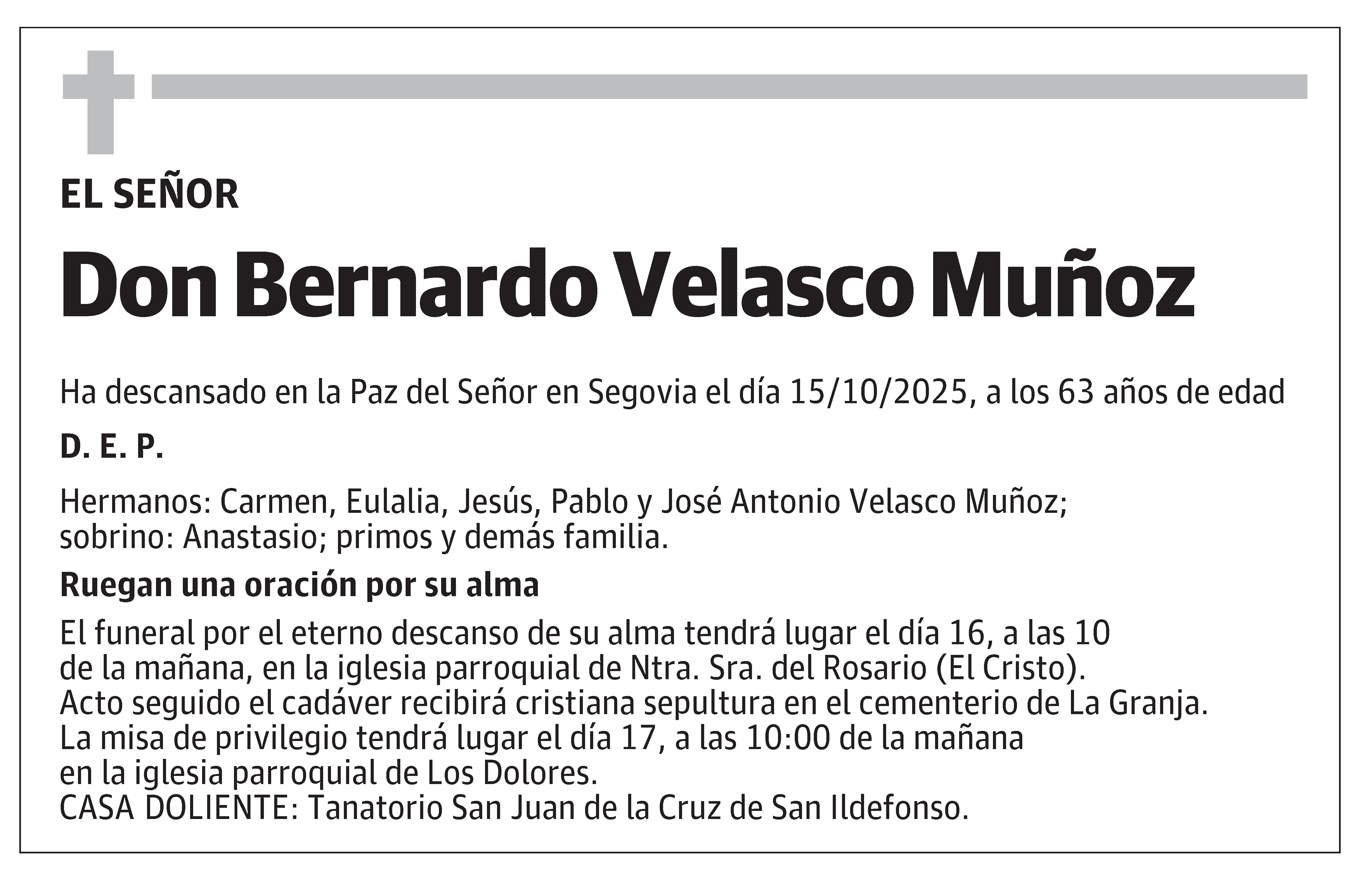 Bernardo Velasco Muñoz