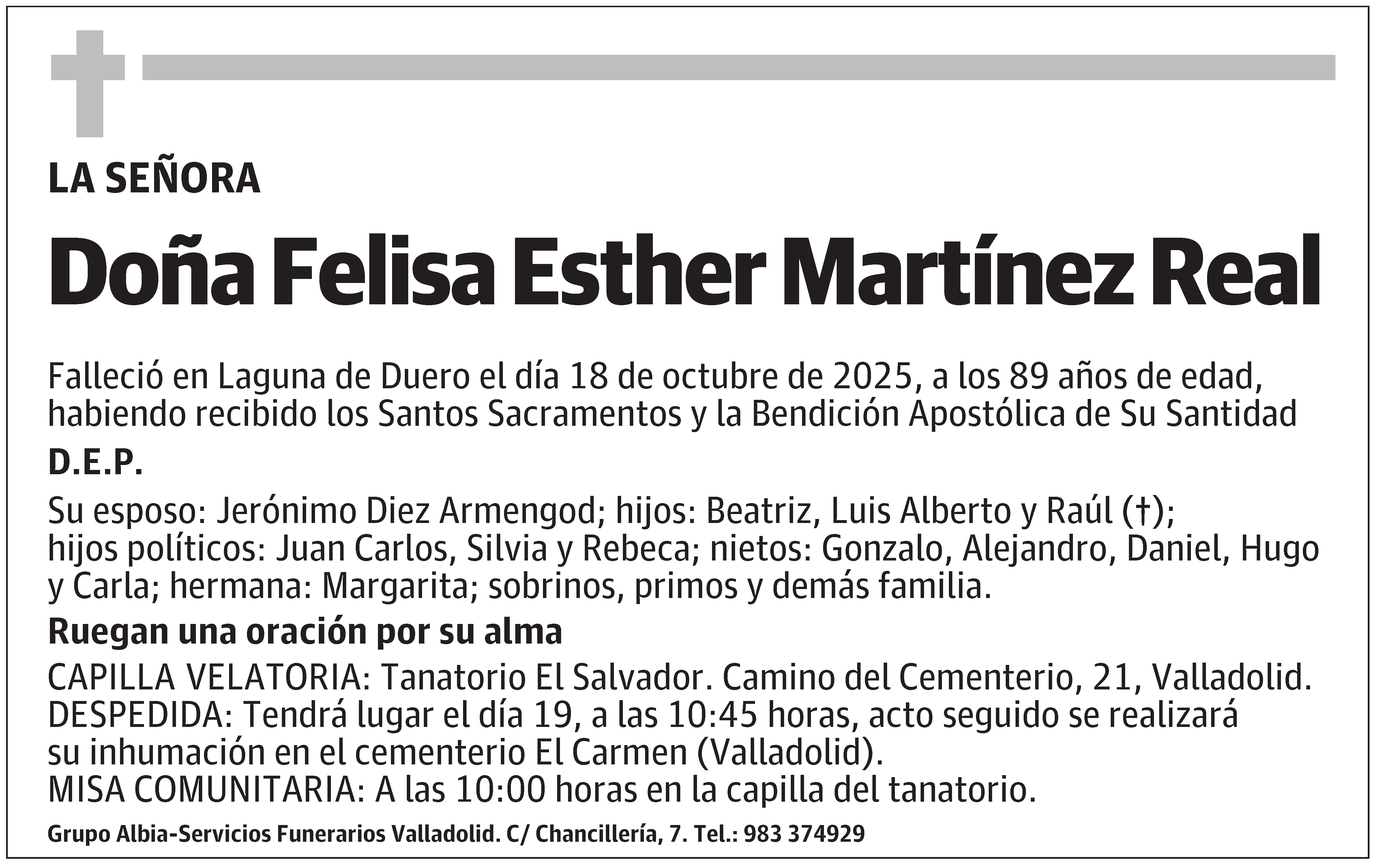 Felisa Esther Martínez Real